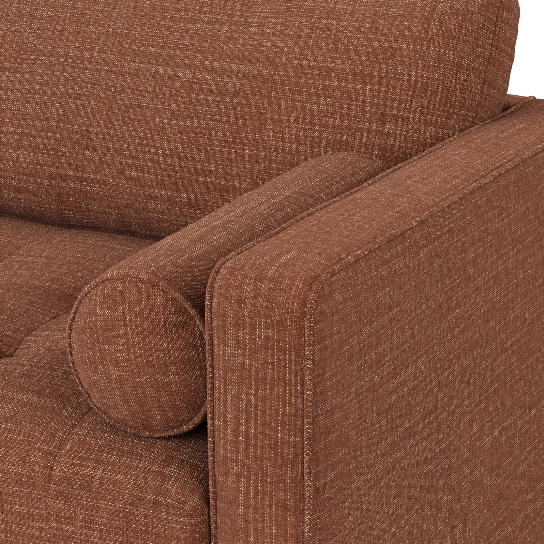 Sven 88" Tufted Sofa Bed - Napa Rust