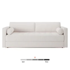 Sven 88" Tufted Sofa Bed - Napa White
