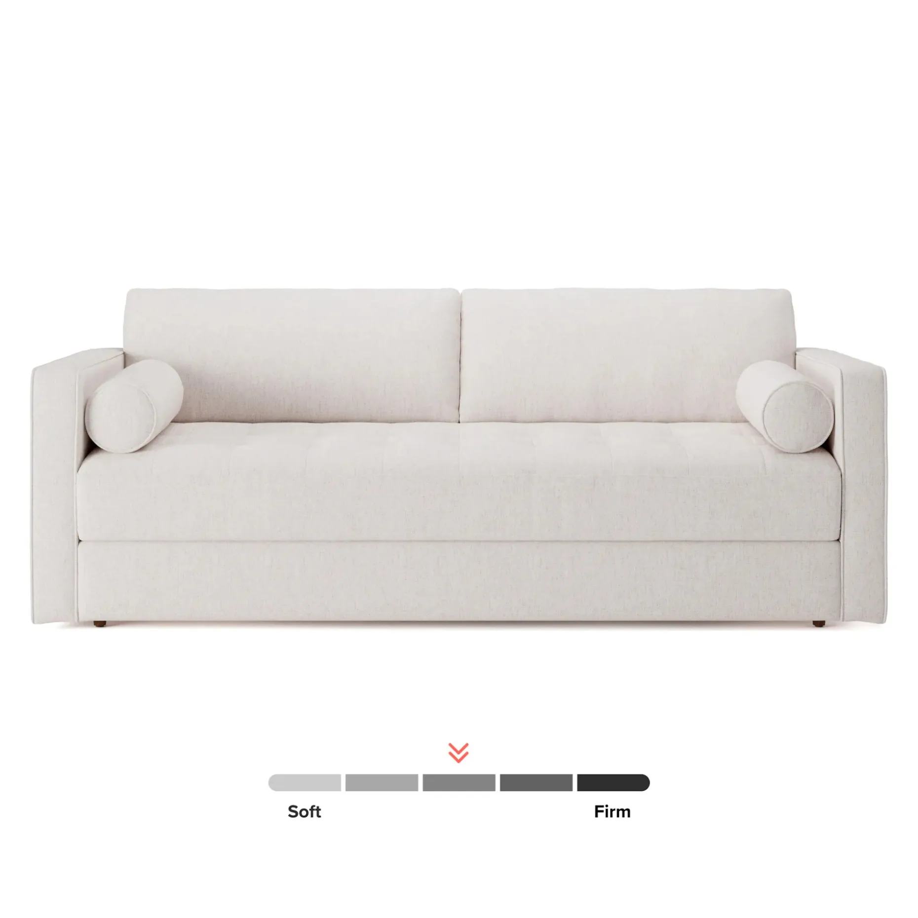 Sven 88" Tufted Sofa Bed - Napa White