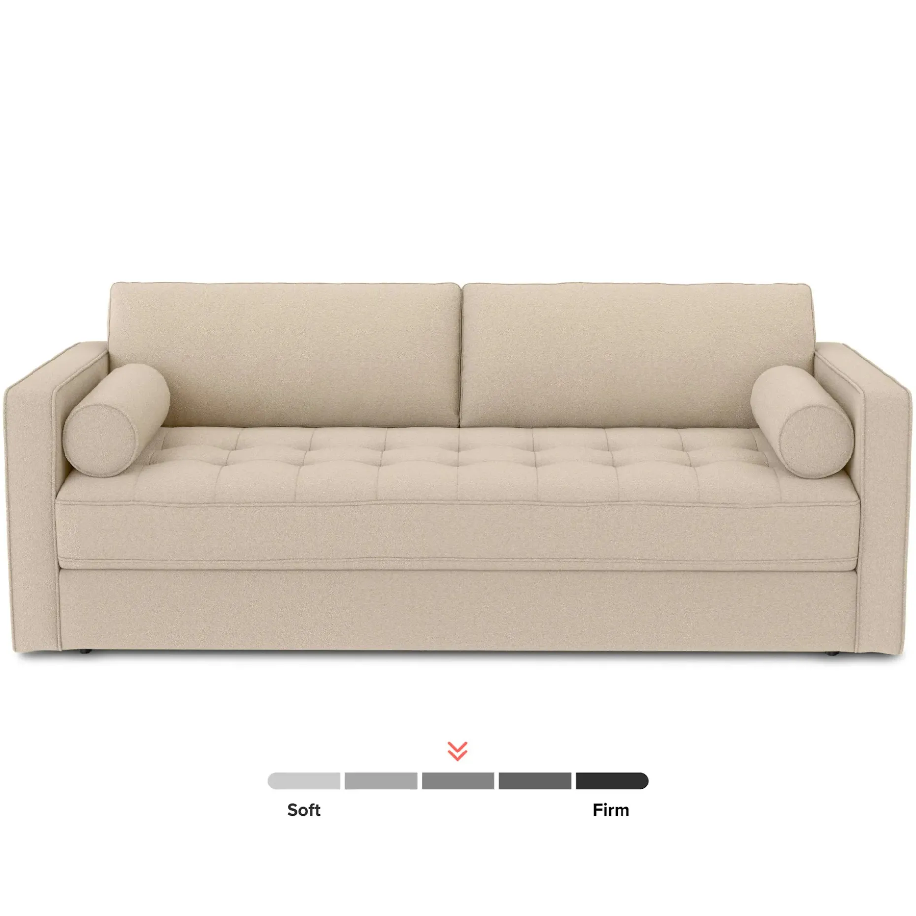 Sven 88" Tufted Sofa Bed - Ratine Buff