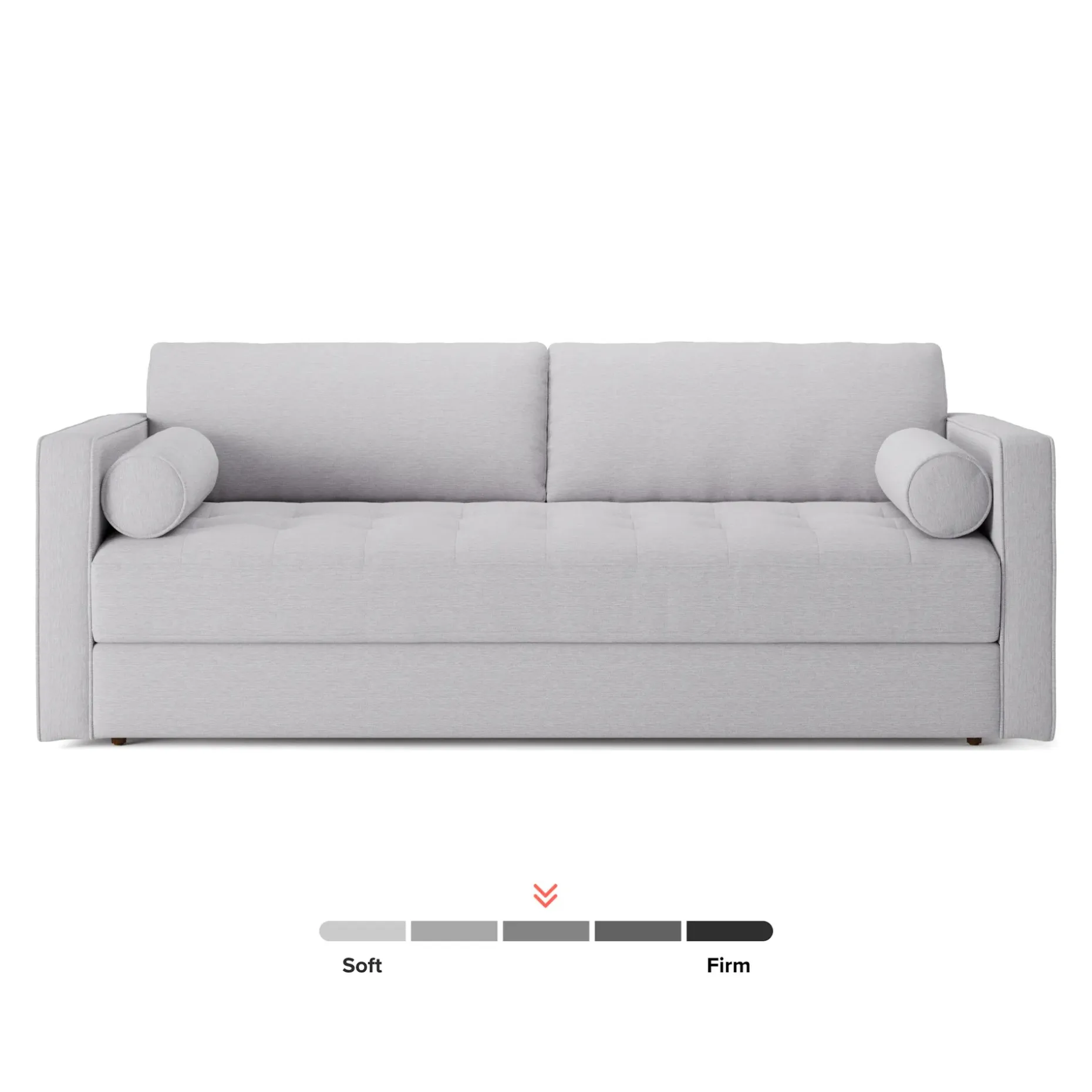 Sven 88" Tufted Sofa Bed - Silver Ivory