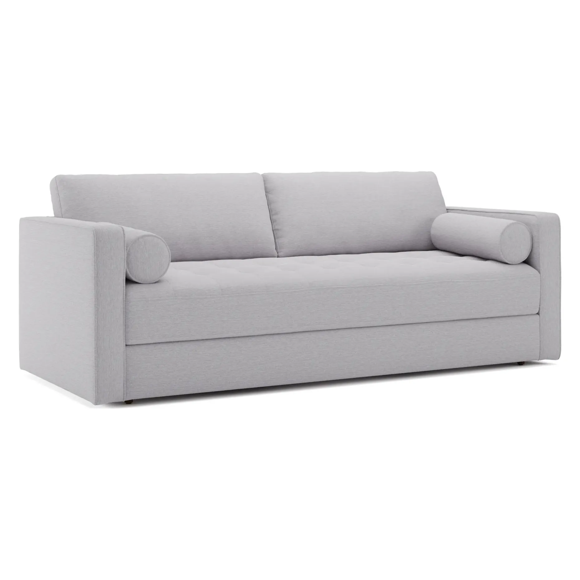 Sven 88" Tufted Sofa Bed - Silver Ivory