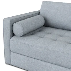 Sven 88" Tufted Sofa Bed - Silver Light Blue