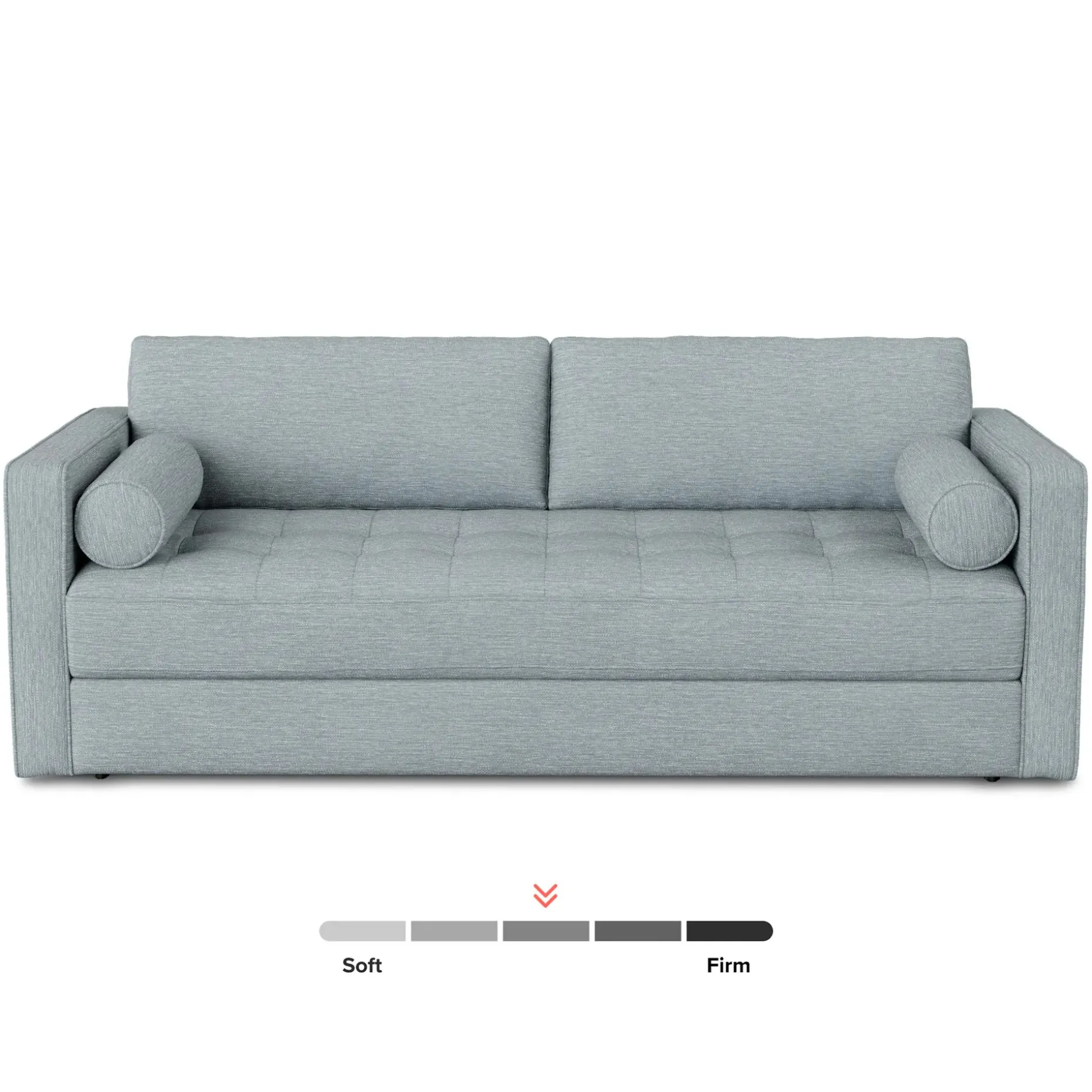 Sven 88" Tufted Sofa Bed - Silver Light Blue