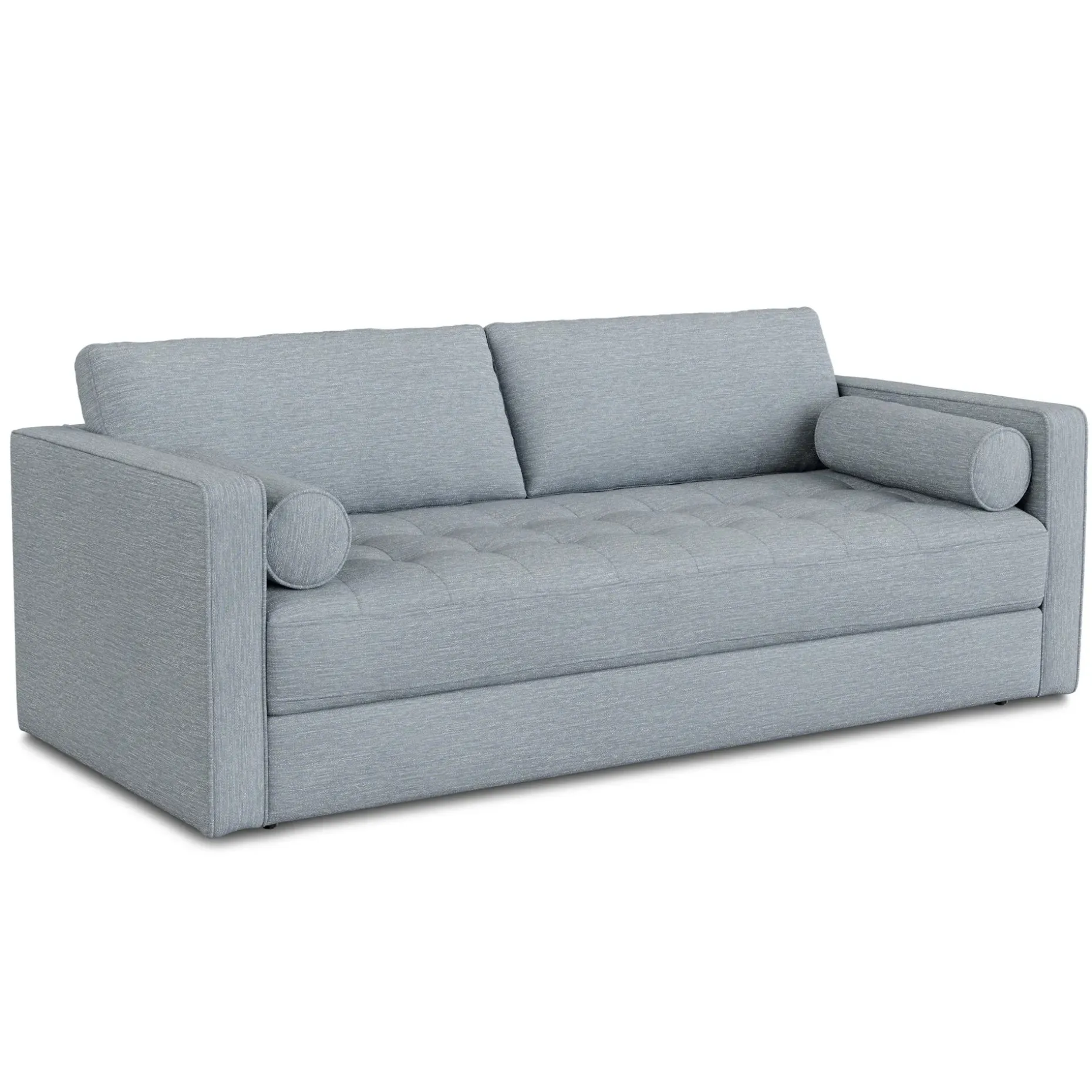 Sven 88" Tufted Sofa Bed - Silver Light Blue