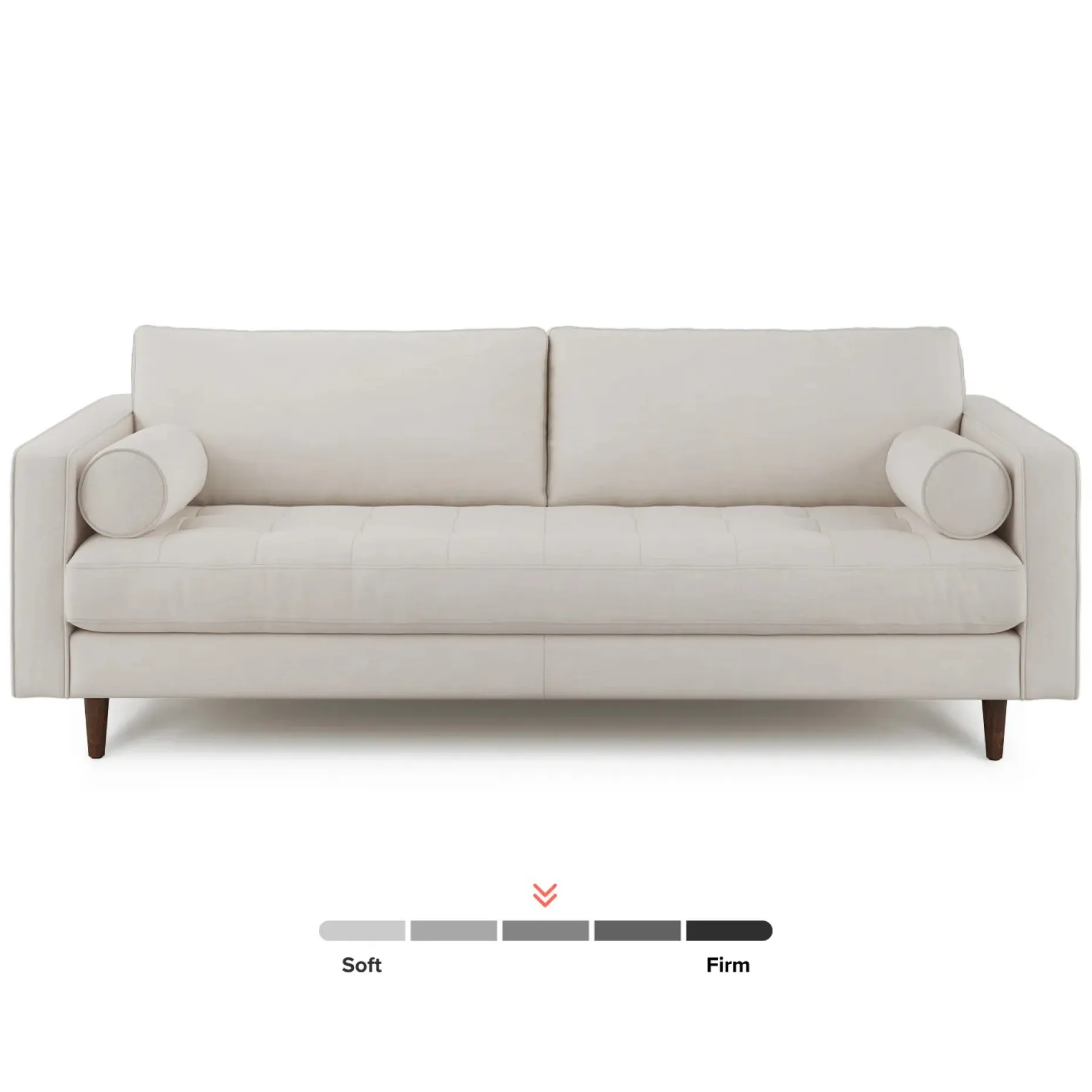 Sven 88" Tufted Sofa - Biscuit Cream