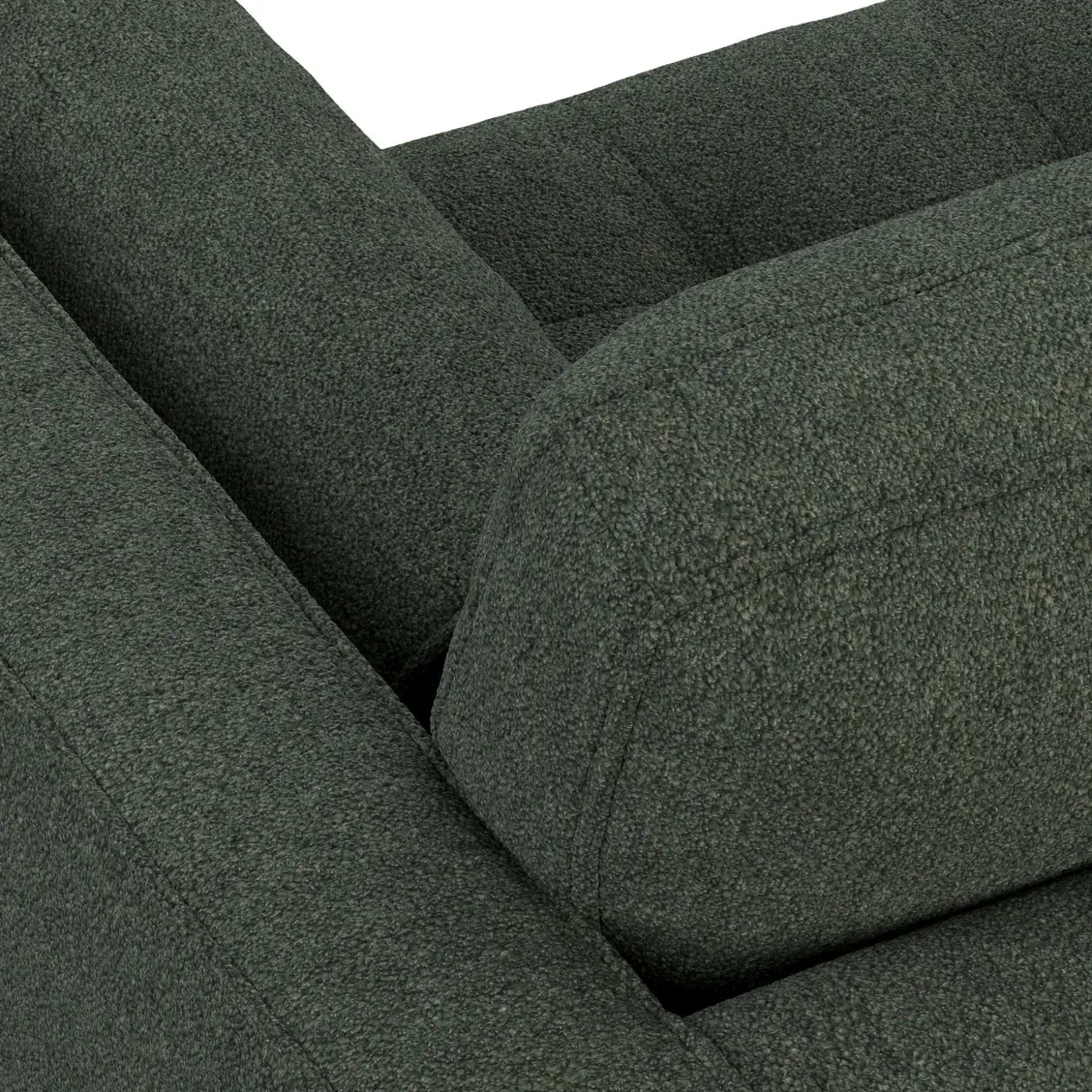 Sven 88" Tufted Sofa - Green Wool Bouclé