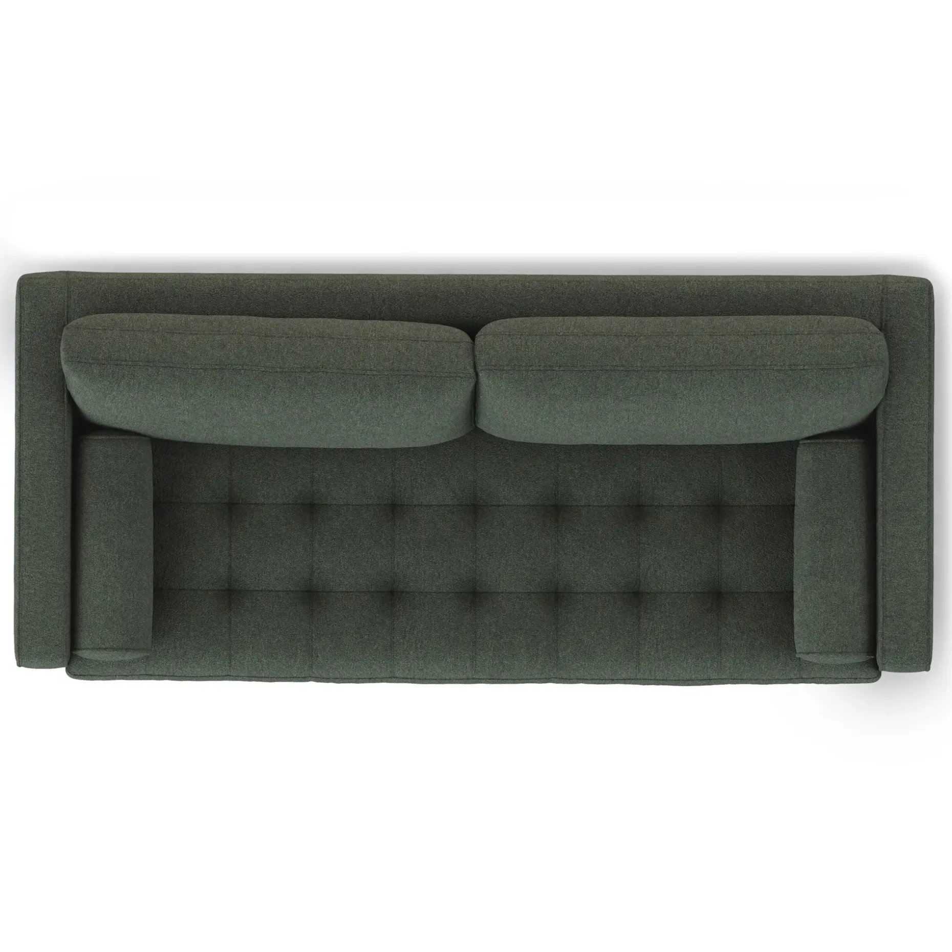 Sven 88" Tufted Sofa - Green Wool Bouclé