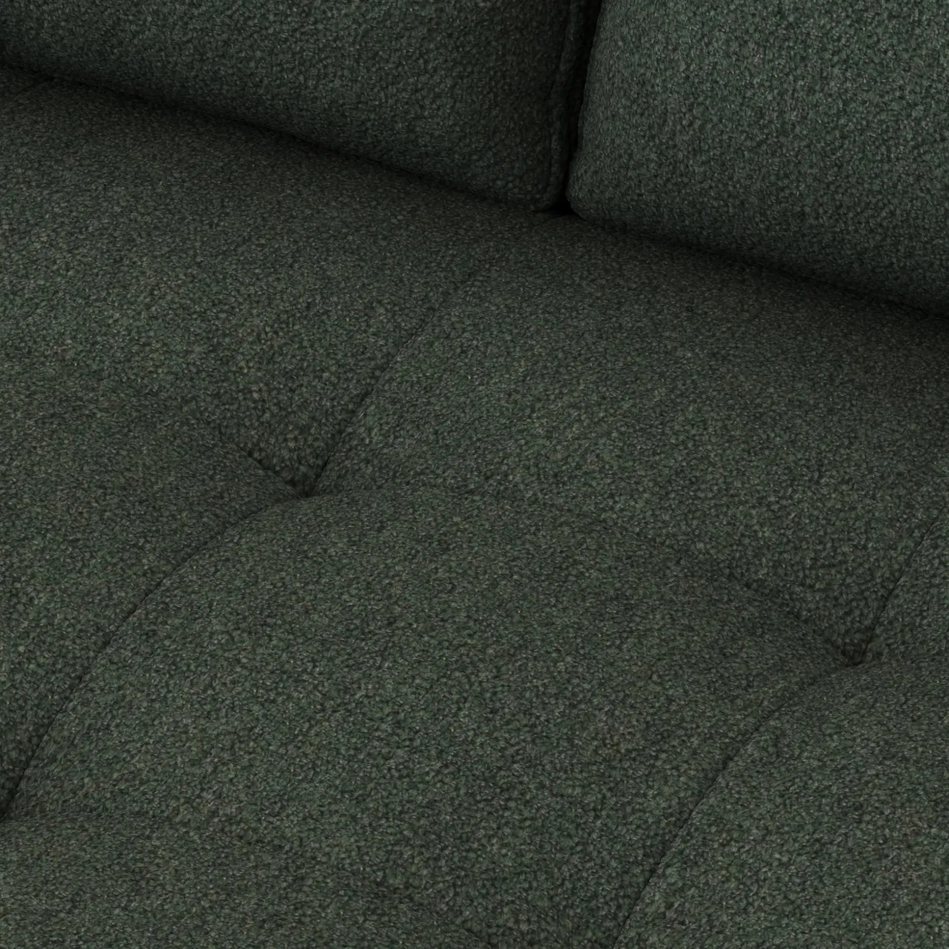 Sven 88" Tufted Sofa - Green Wool Bouclé