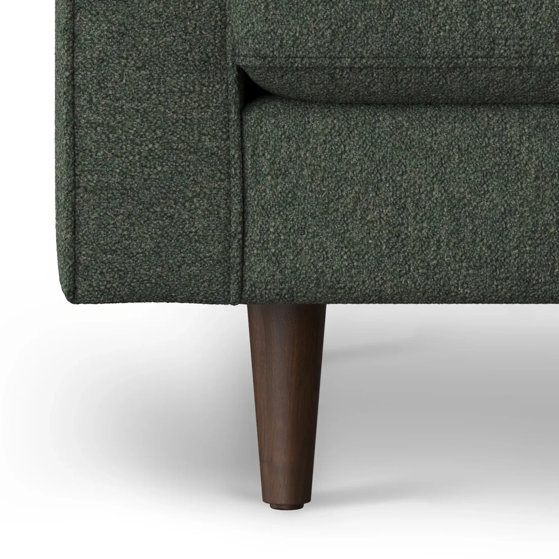 Sven 88" Tufted Sofa - Green Wool Bouclé
