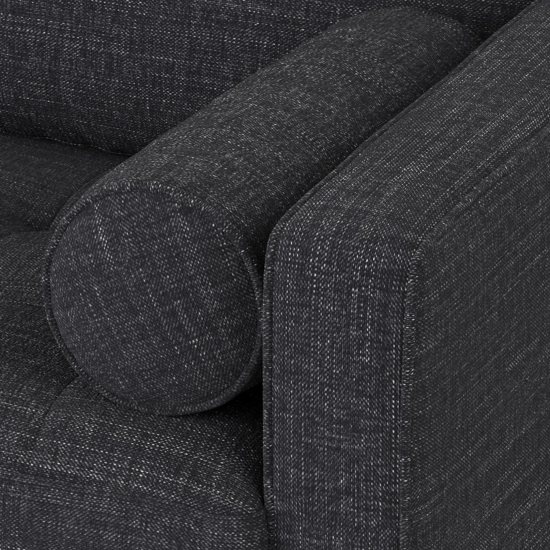 Sven 88" Tufted Sofa - Napa Charcoal