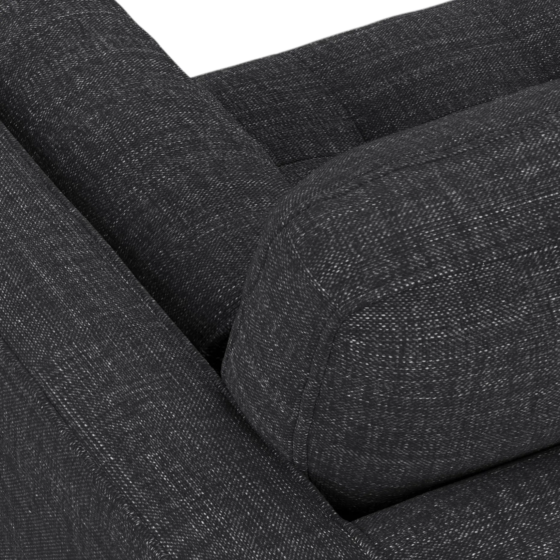 Sven 88" Tufted Sofa - Napa Charcoal