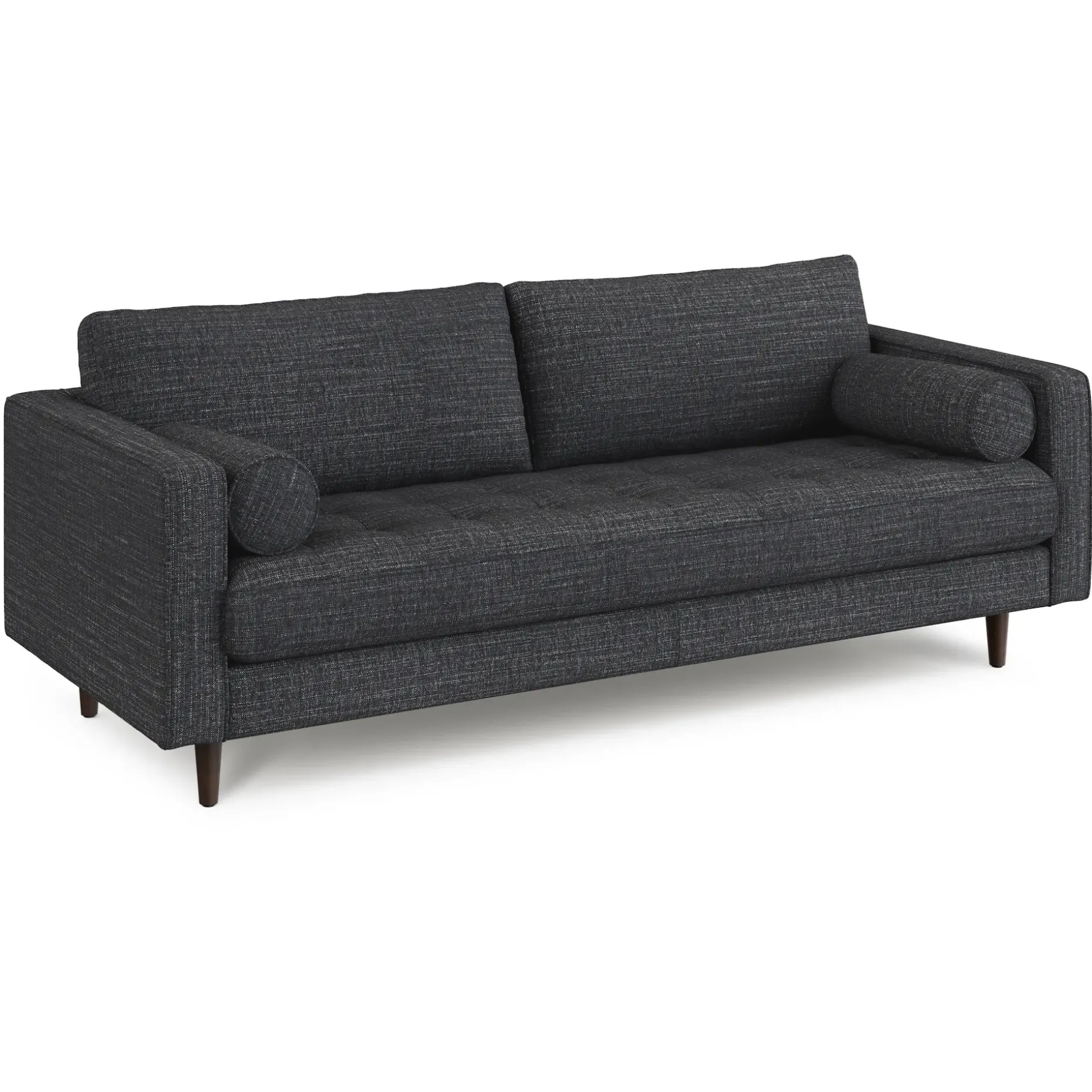 Sven 88" Tufted Sofa - Napa Charcoal
