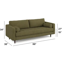 Sven 88" Tufted Sofa - Napa Moss