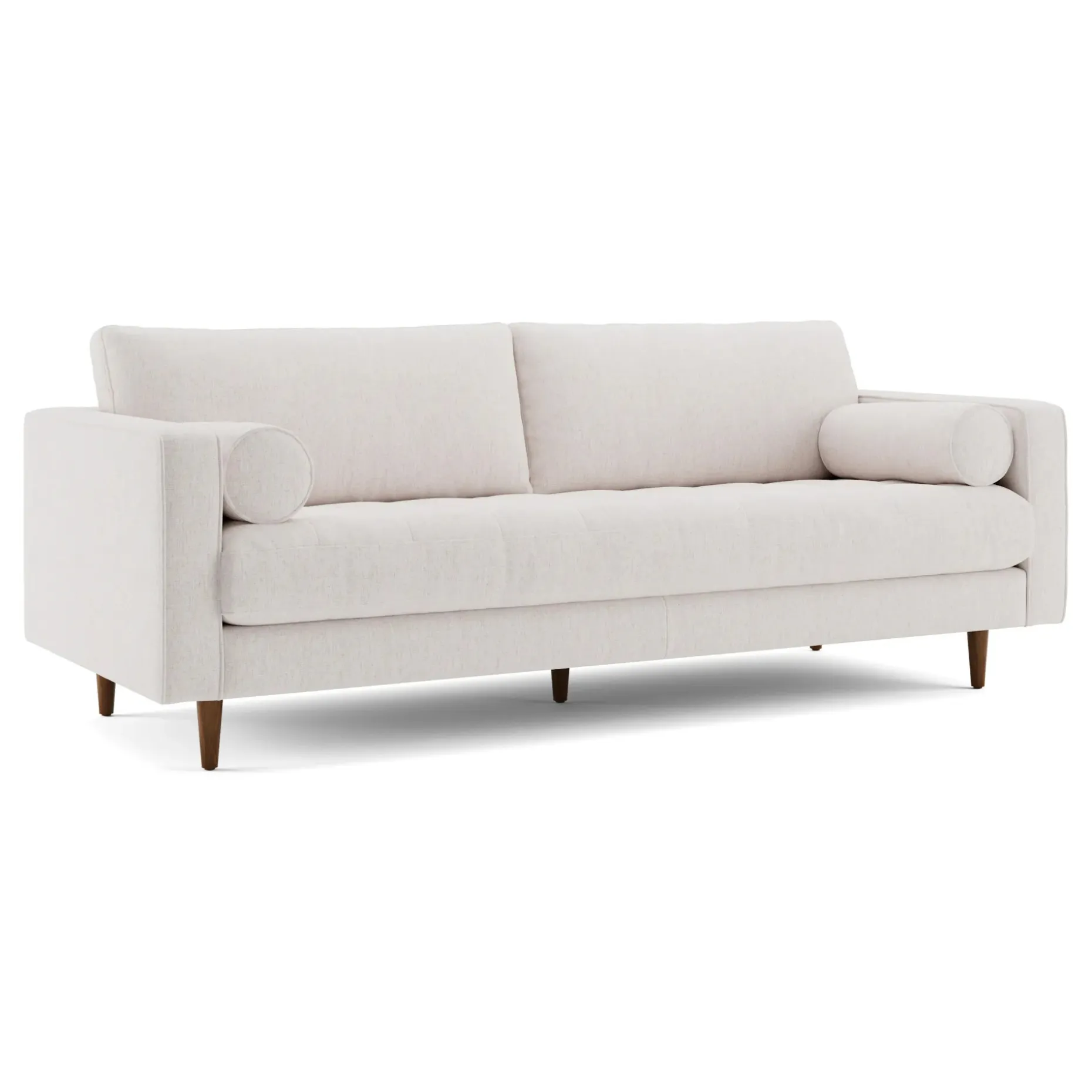 Sven 88" Tufted Sofa - Napa White