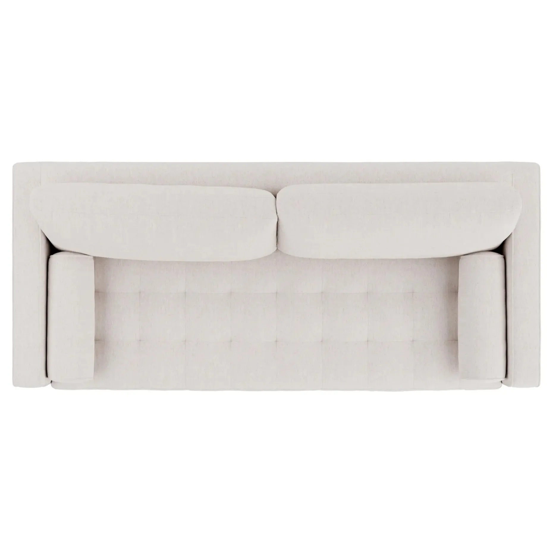 Sven 88" Tufted Sofa - Napa White