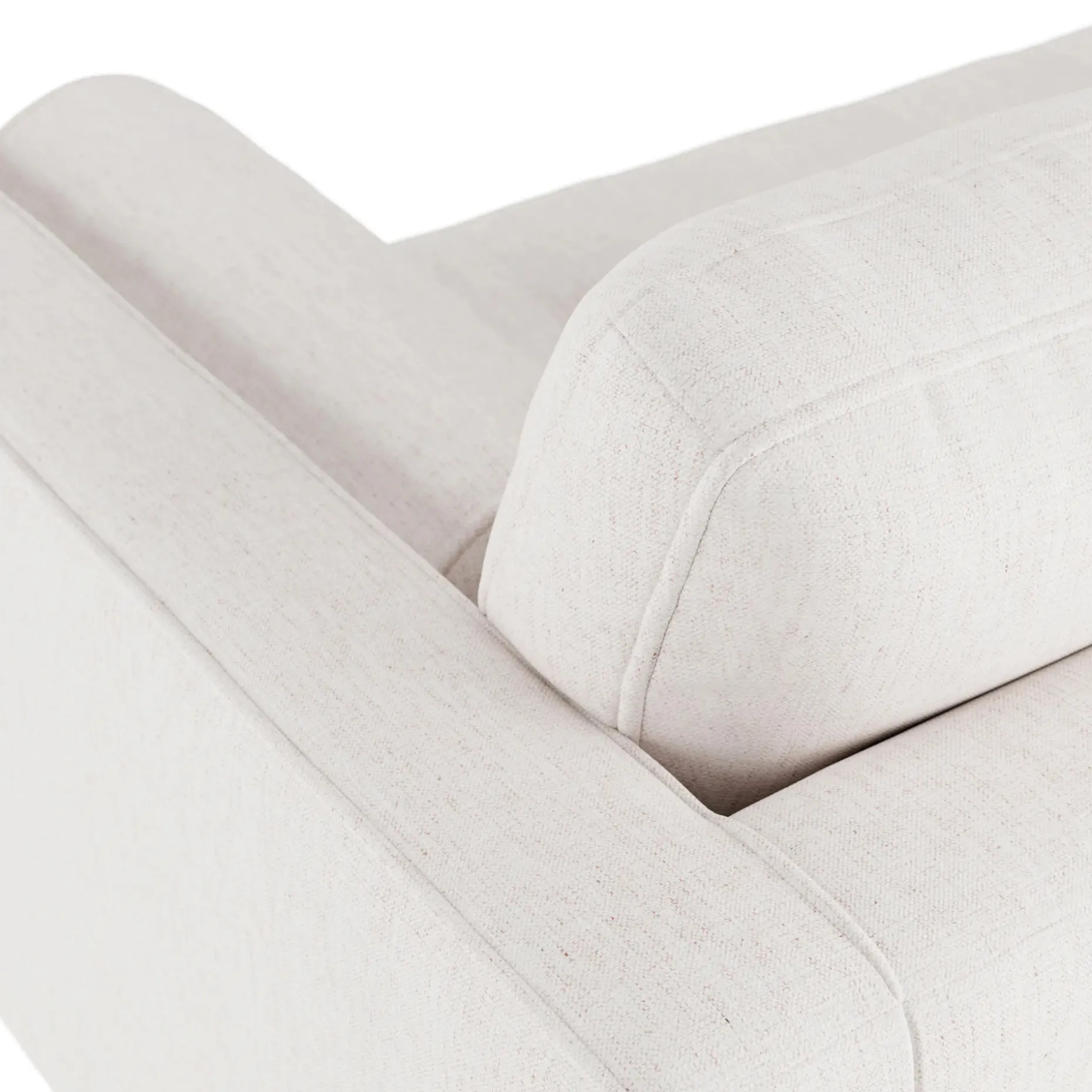 Sven 88" Tufted Sofa - Napa White