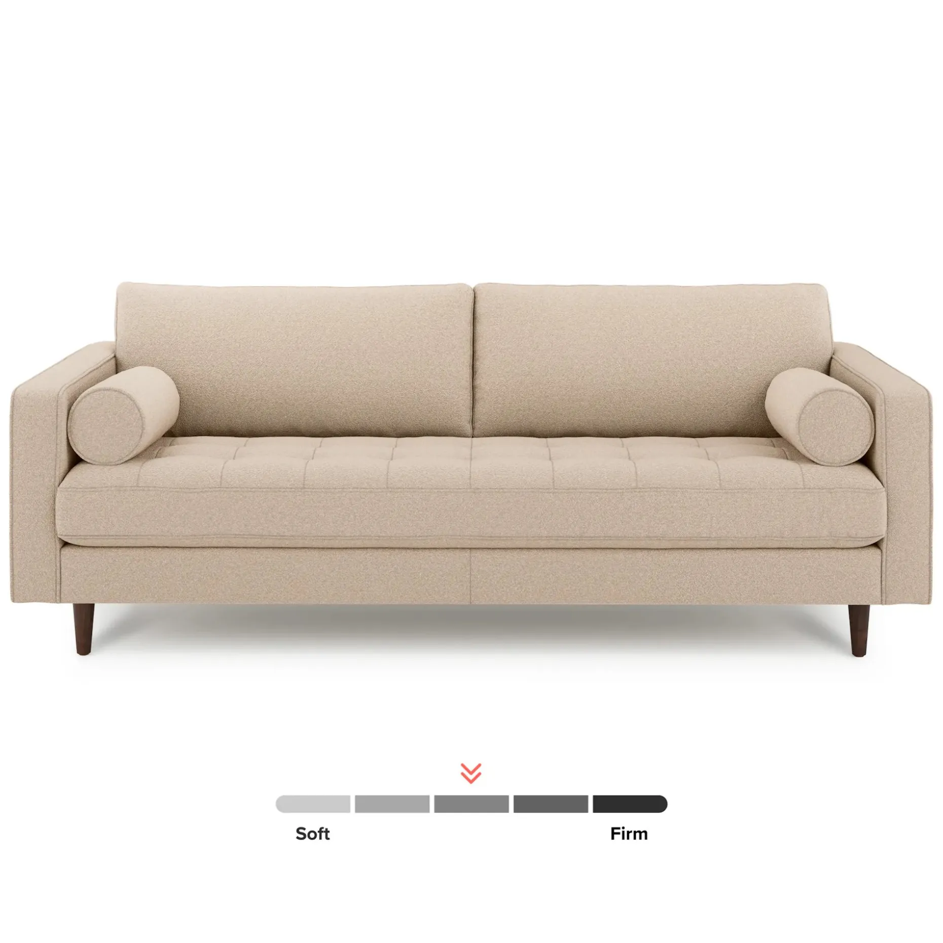 Sven 88" Tufted Sofa - Ratine Buff