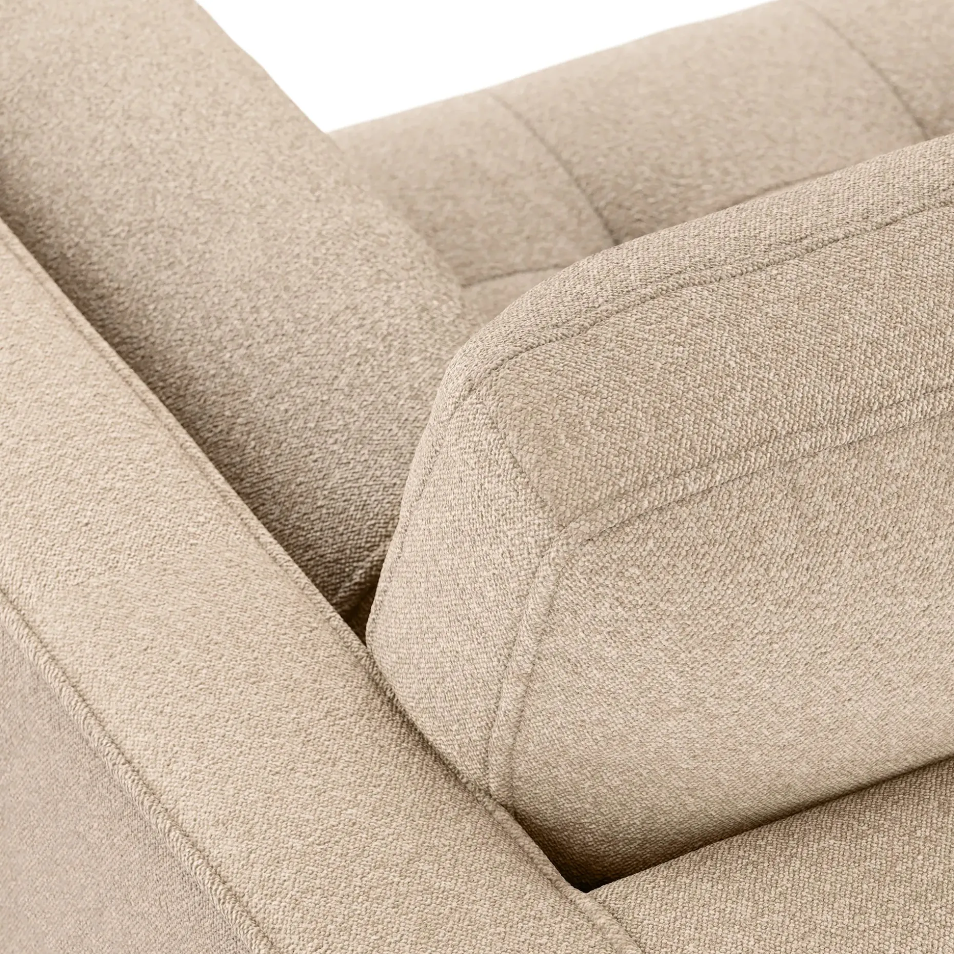 Sven 88" Tufted Sofa - Ratine Buff