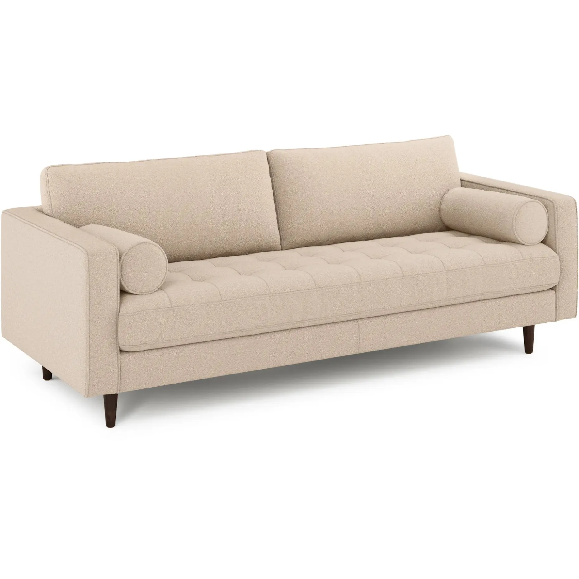 Sven 88" Tufted Sofa - Ratine Buff