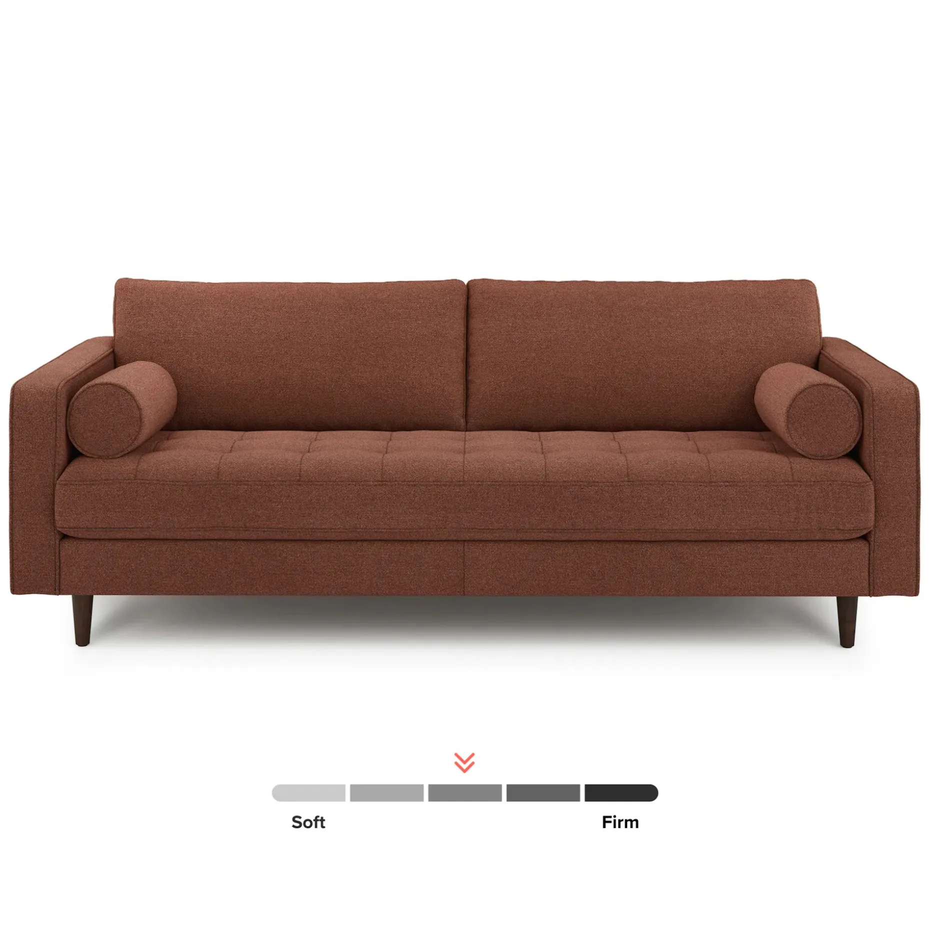 Sven 88" Tufted Sofa - Ratine Oxide