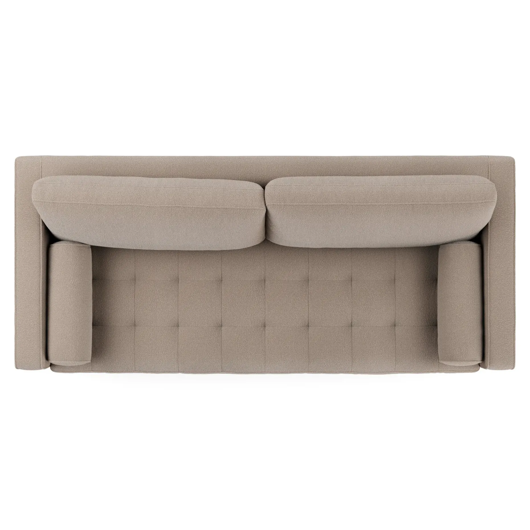 Sven 88" Tufted Sofa - Sandstone Wool Bouclé
