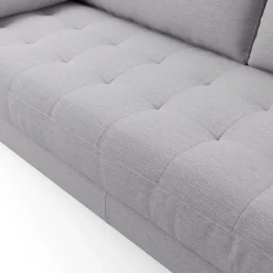 Sven 88" Tufted Sofa - Silver Ivory