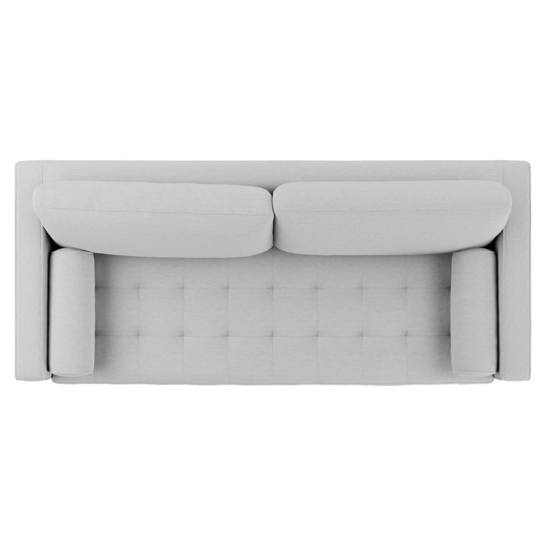 Sven 88" Tufted Sofa - Silver Ivory