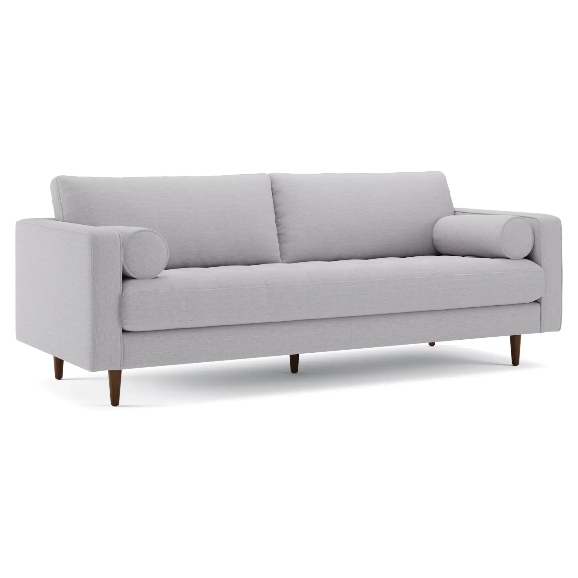 Sven 88" Tufted Sofa - Silver Ivory