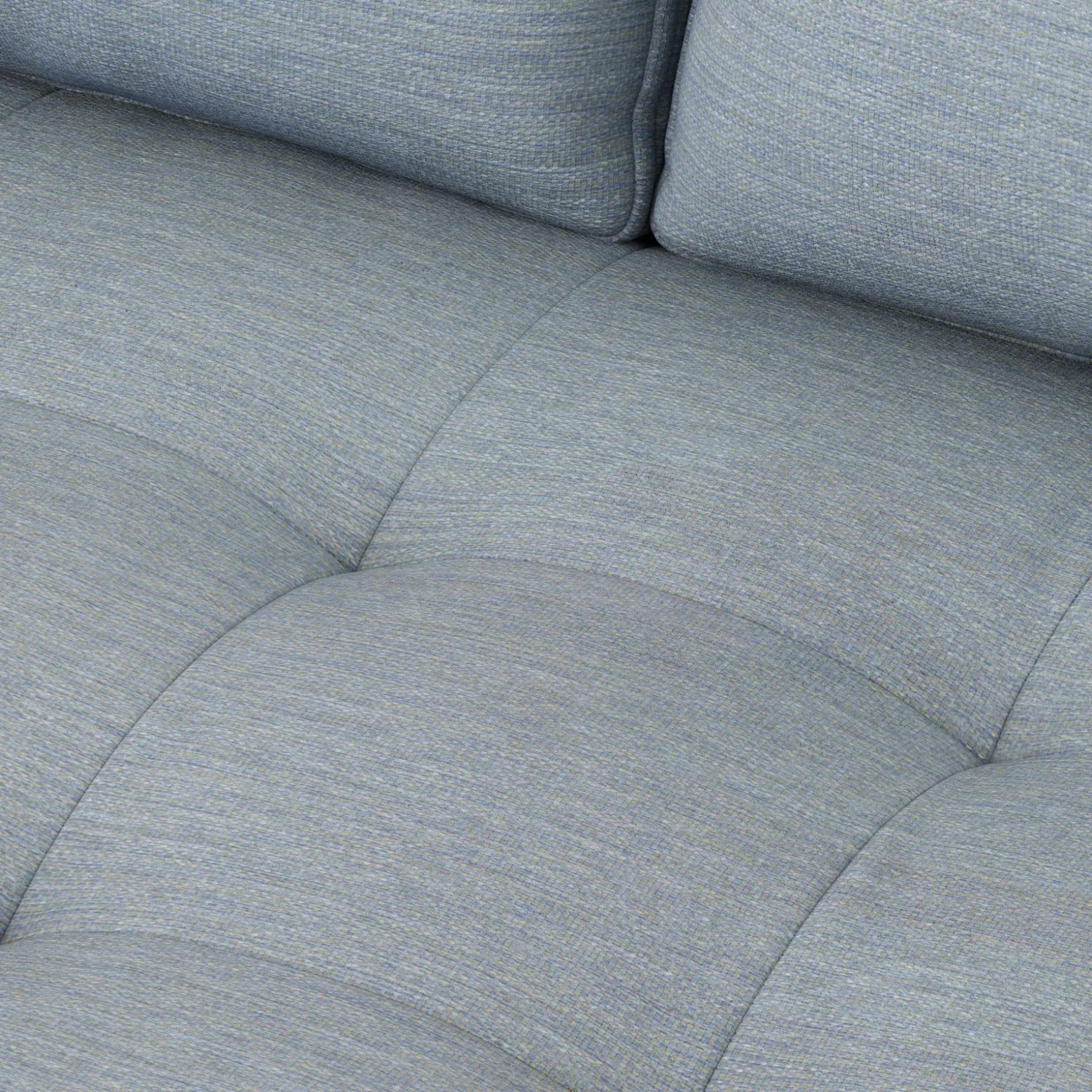 Sven 88" Tufted Sofa - Silver Light Blue