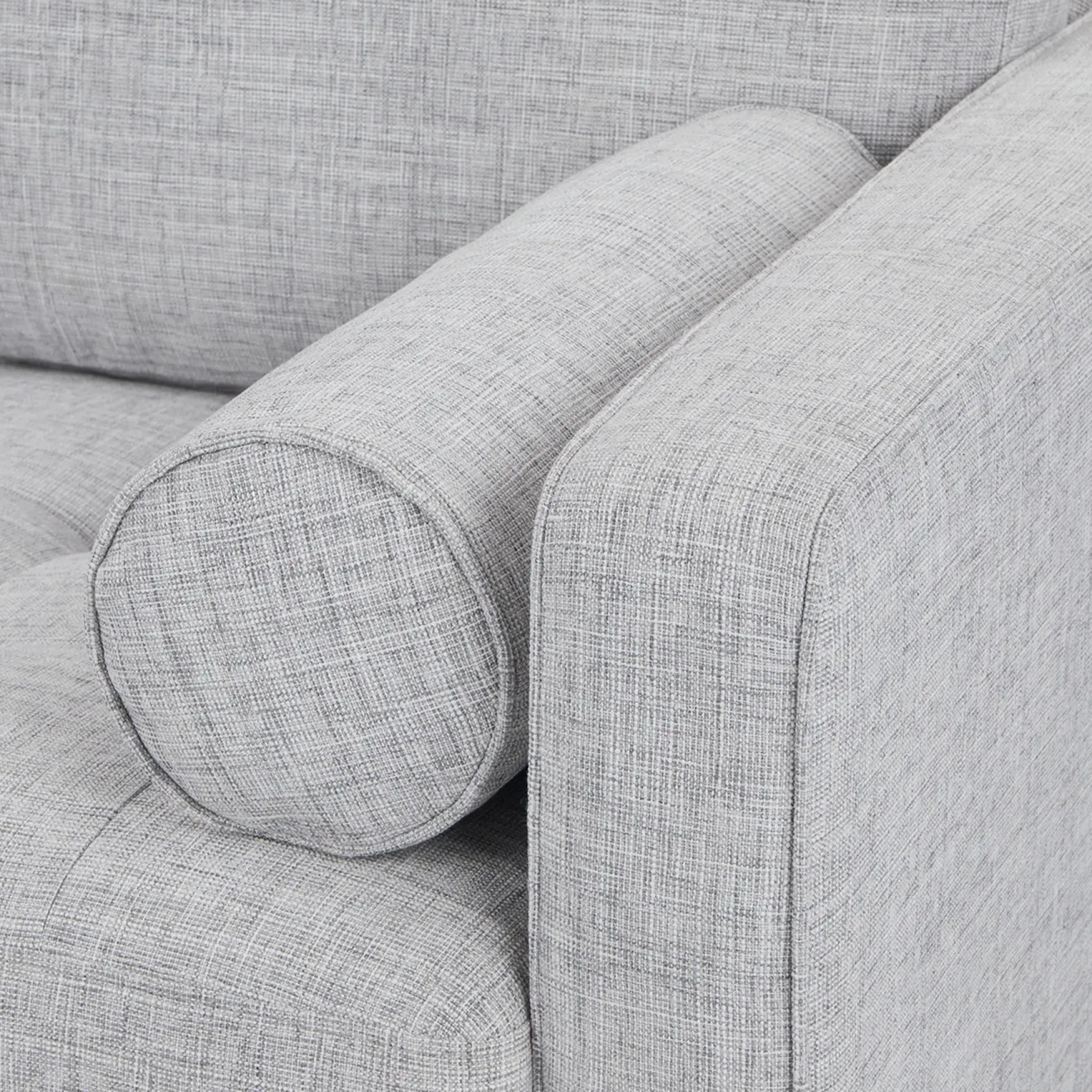 Sven 88" Tufted Sofa - Stone Gray