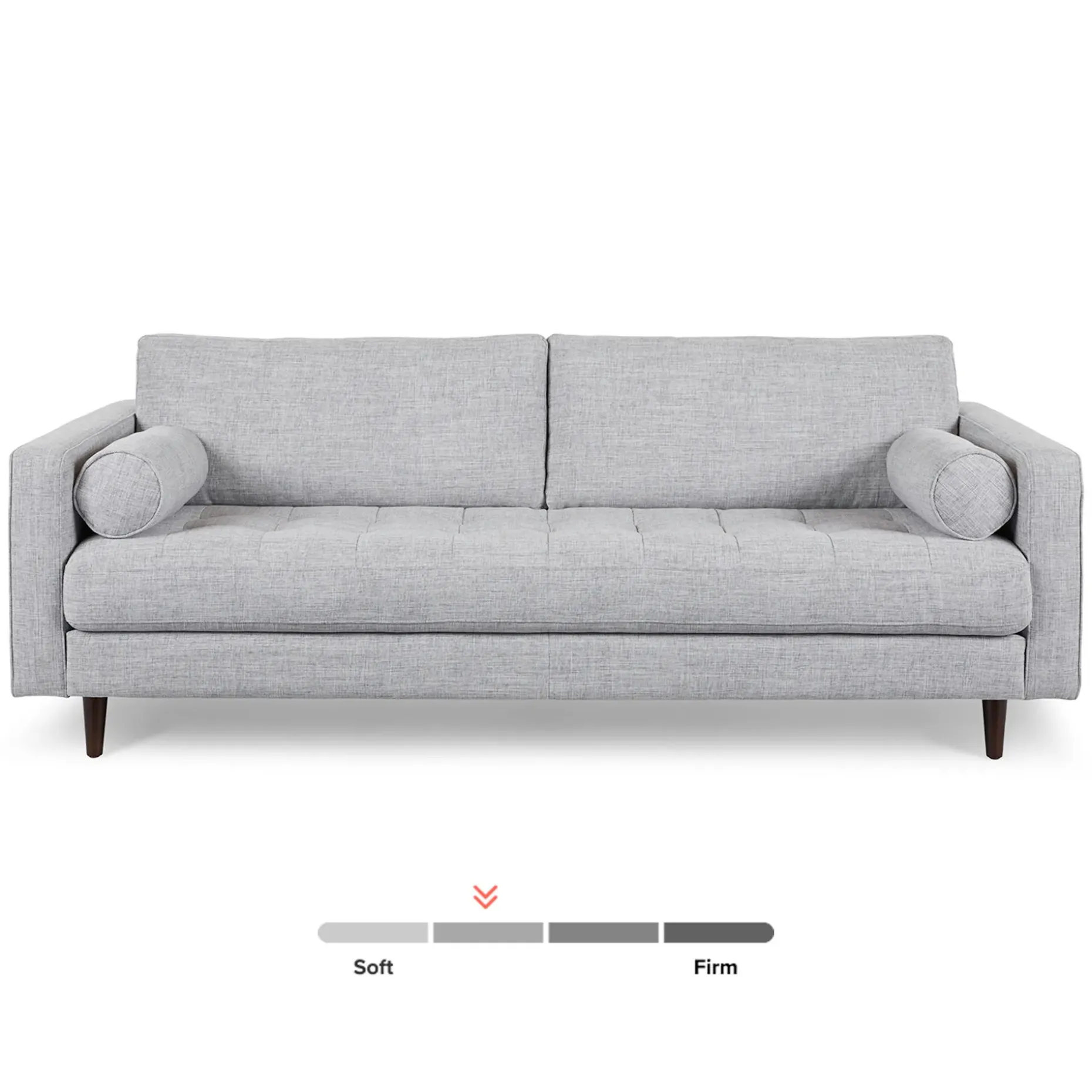 Sven 88" Tufted Sofa - Stone Gray