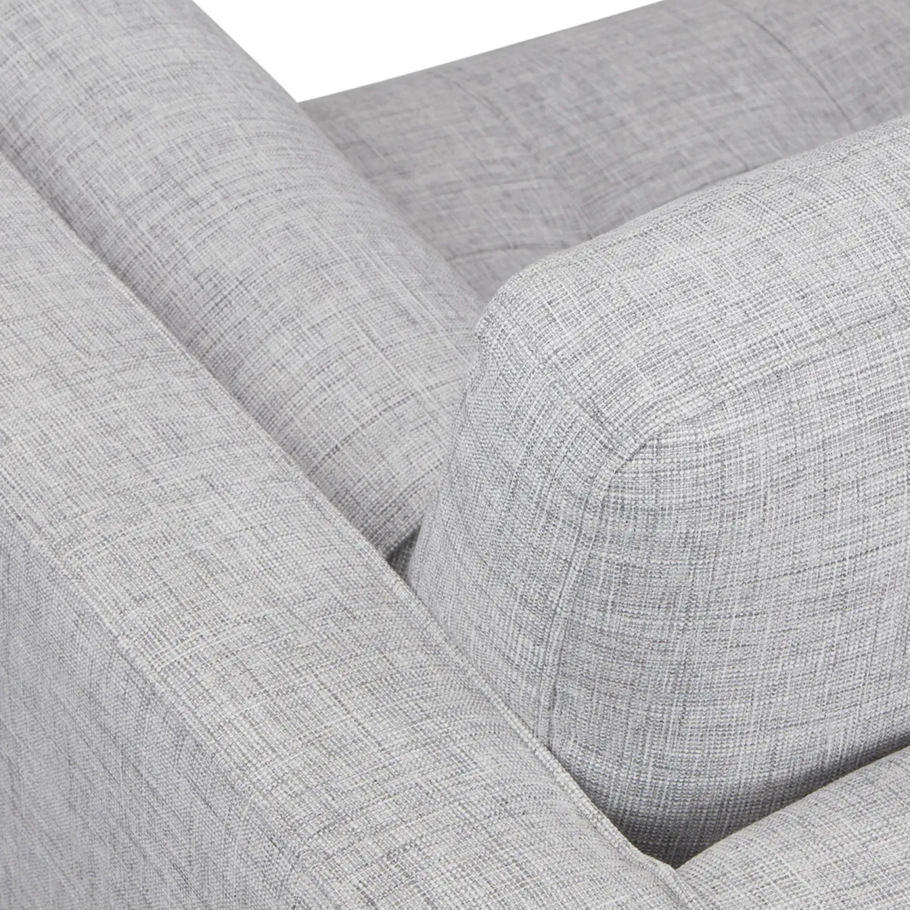 Sven 88" Tufted Sofa - Stone Gray