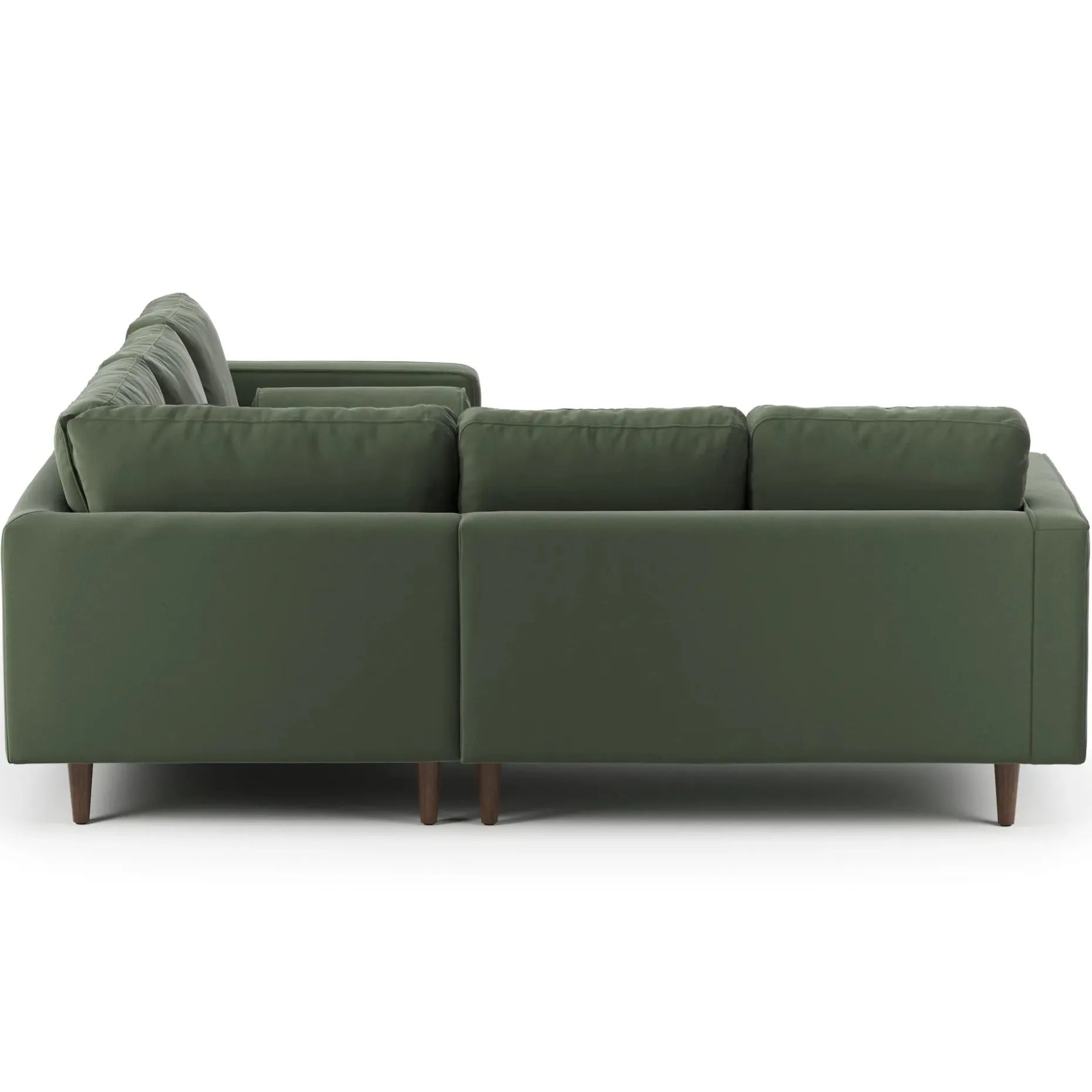 Sven 91" Tufted Velvet Corner Sectional - Plush Pacific Green