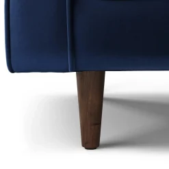 Sven 91" Tufted Velvet Corner Sectional - Plush Cascadia Blue