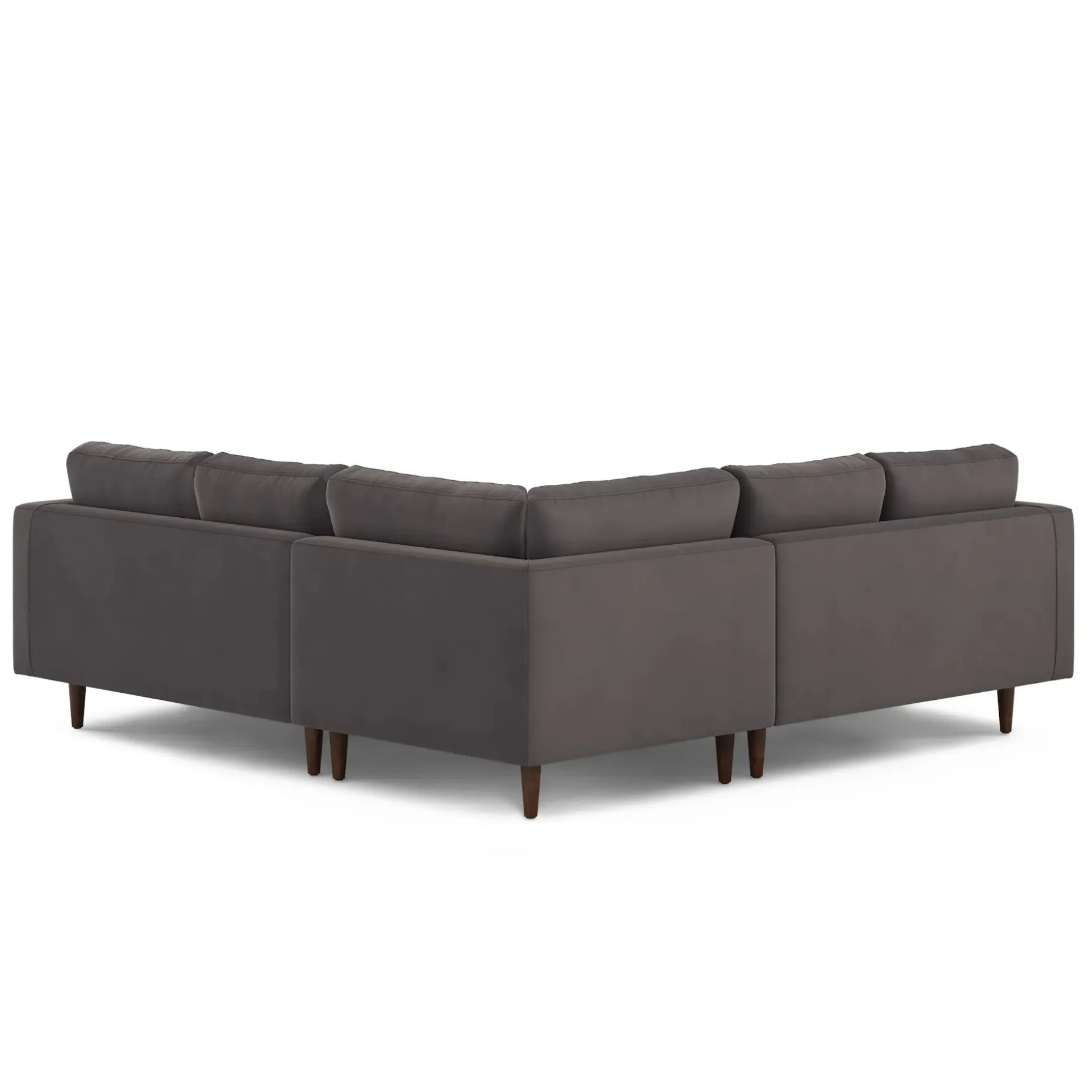 Sven 91" Tufted Velvet Corner Sectional - Hale Warm Gray