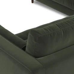 Sven 107" Tufted Velvet Corner Sectional - Plush Pacific Green