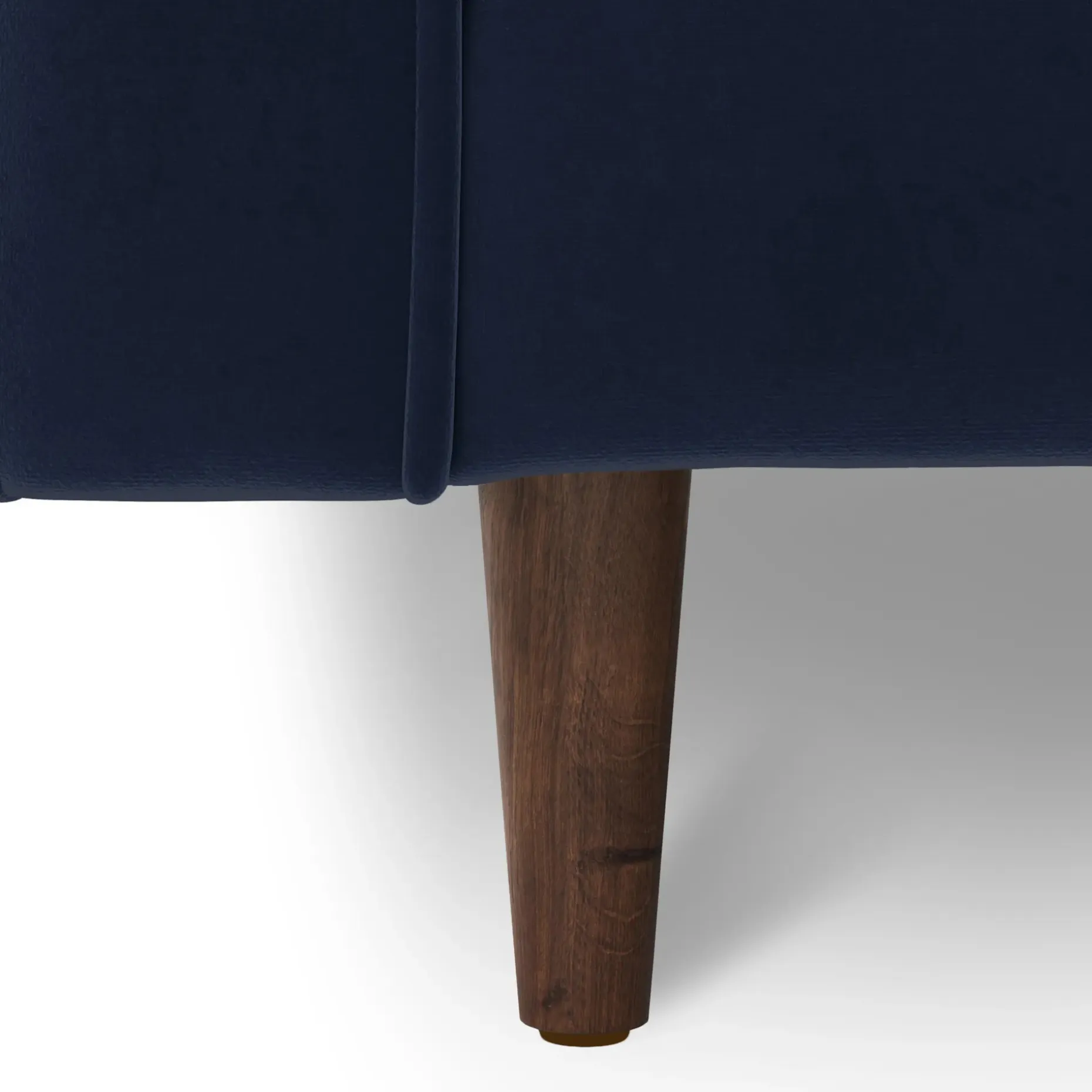 Sven 107" Tufted Velvet Corner Sectional - Plush Cascadia Blue