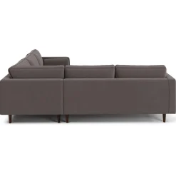 Sven 107" Tufted Velvet Corner Sectional - Hale Warm Gray