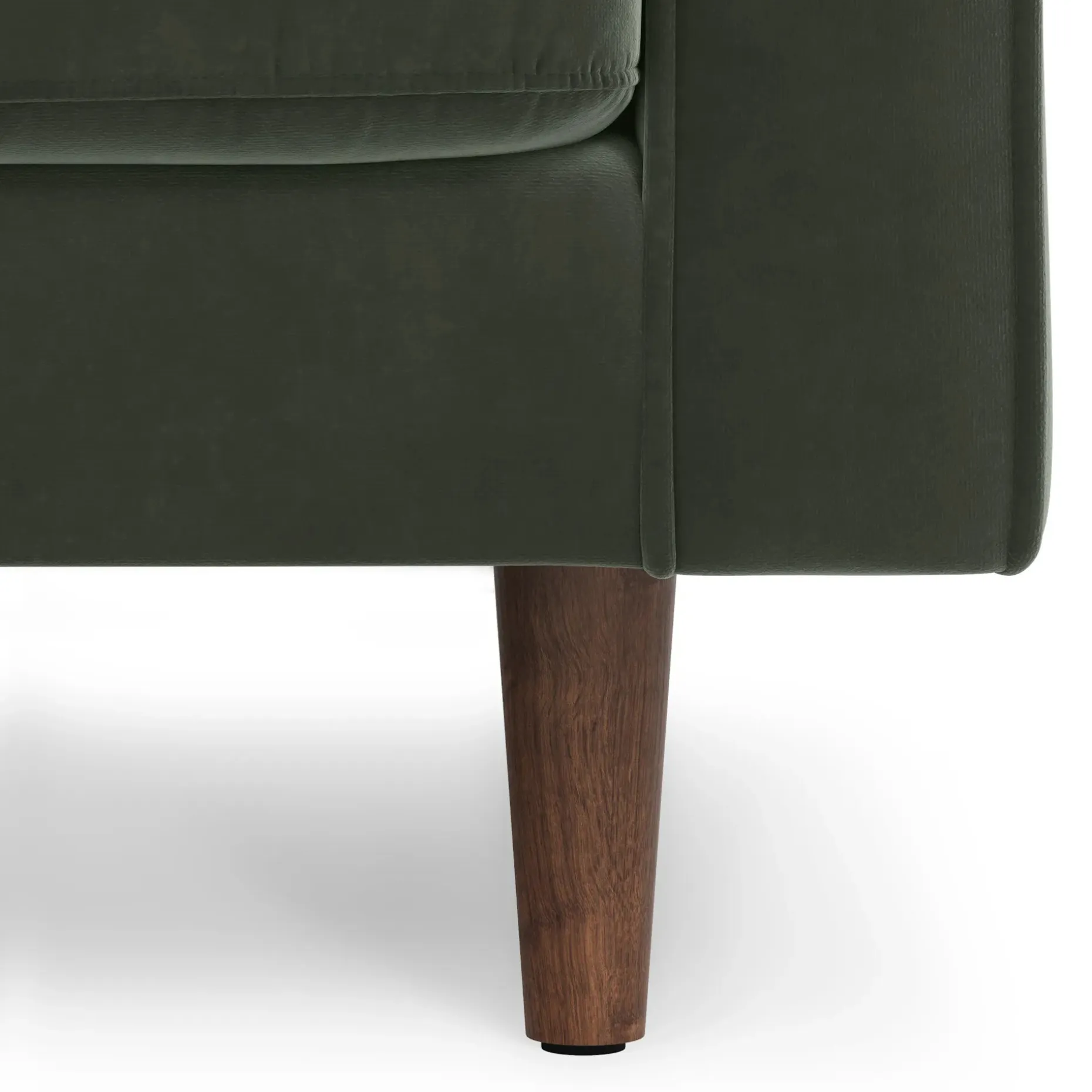 Sven 100" Tufted Velvet Left Sectional - Plush Pacific Green