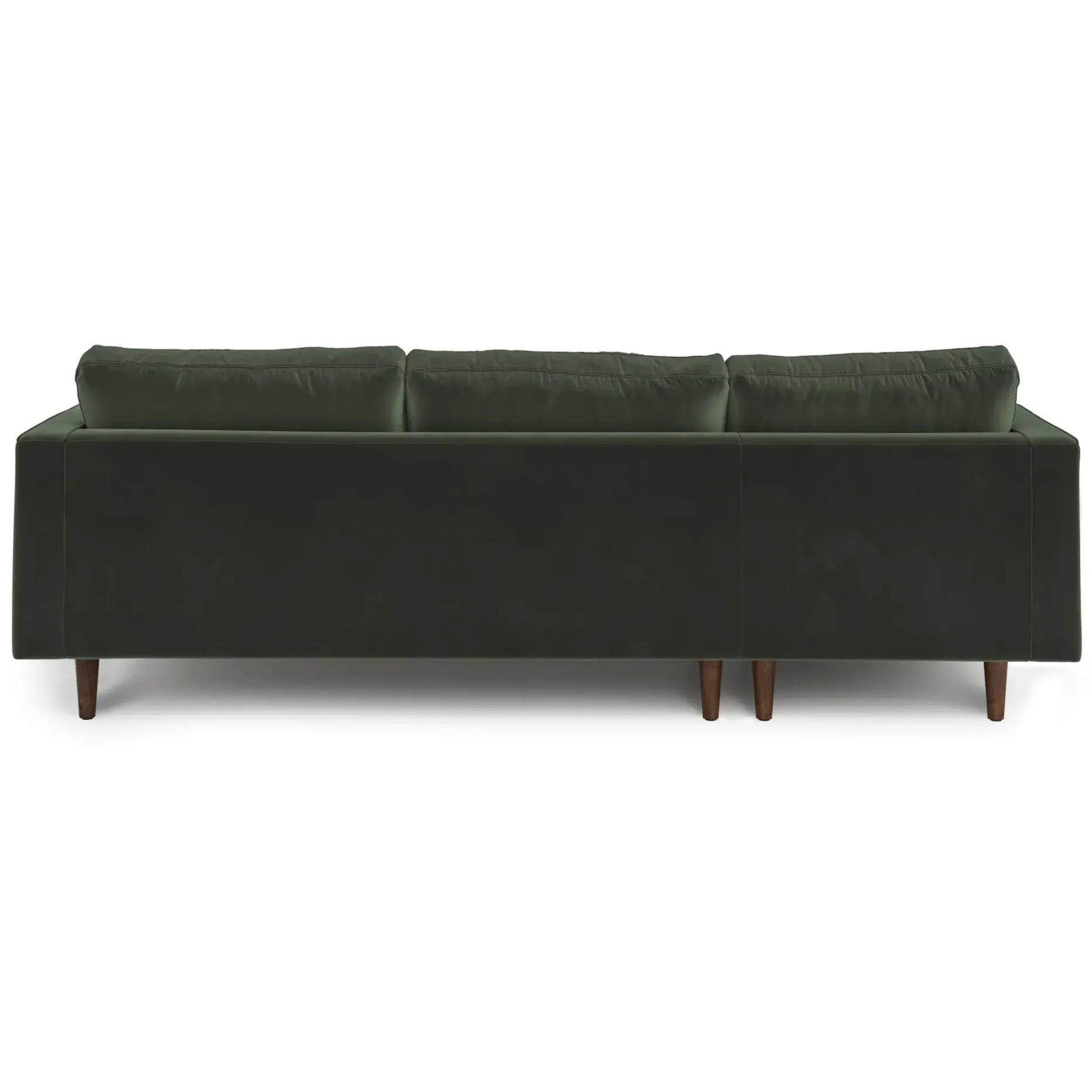 Sven 100" Tufted Velvet Left Sectional - Plush Pacific Green