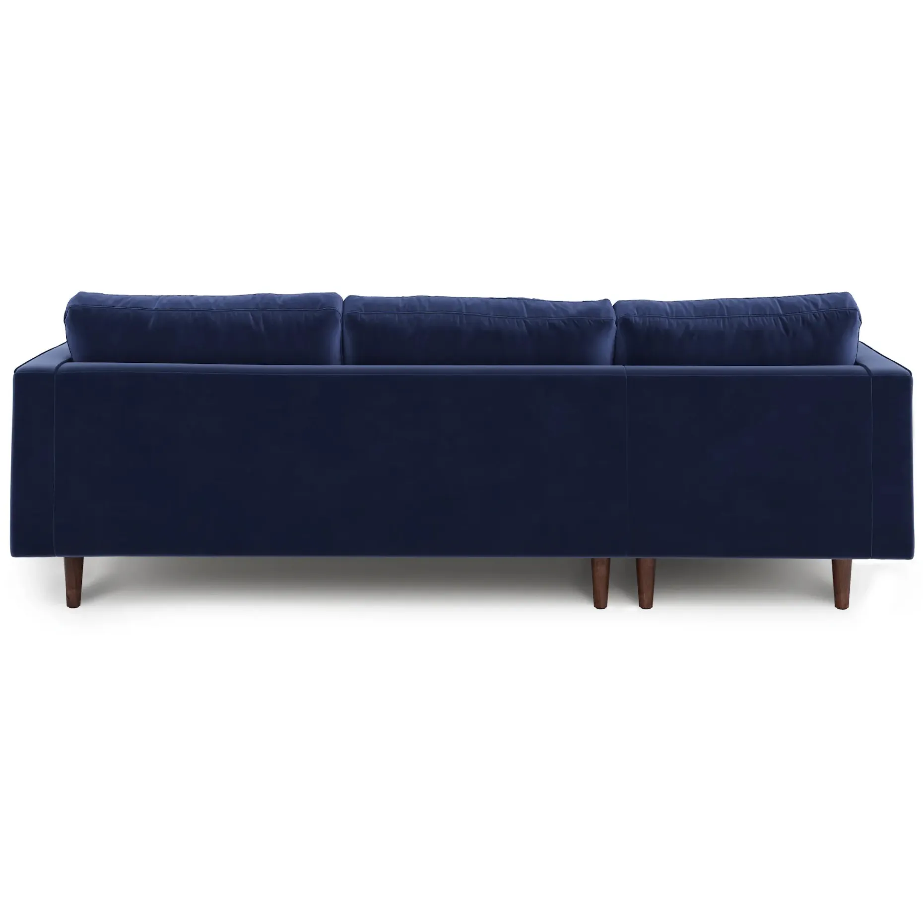 Sven 100" Tufted Velvet Left Sectional - Plush Cascadia Blue