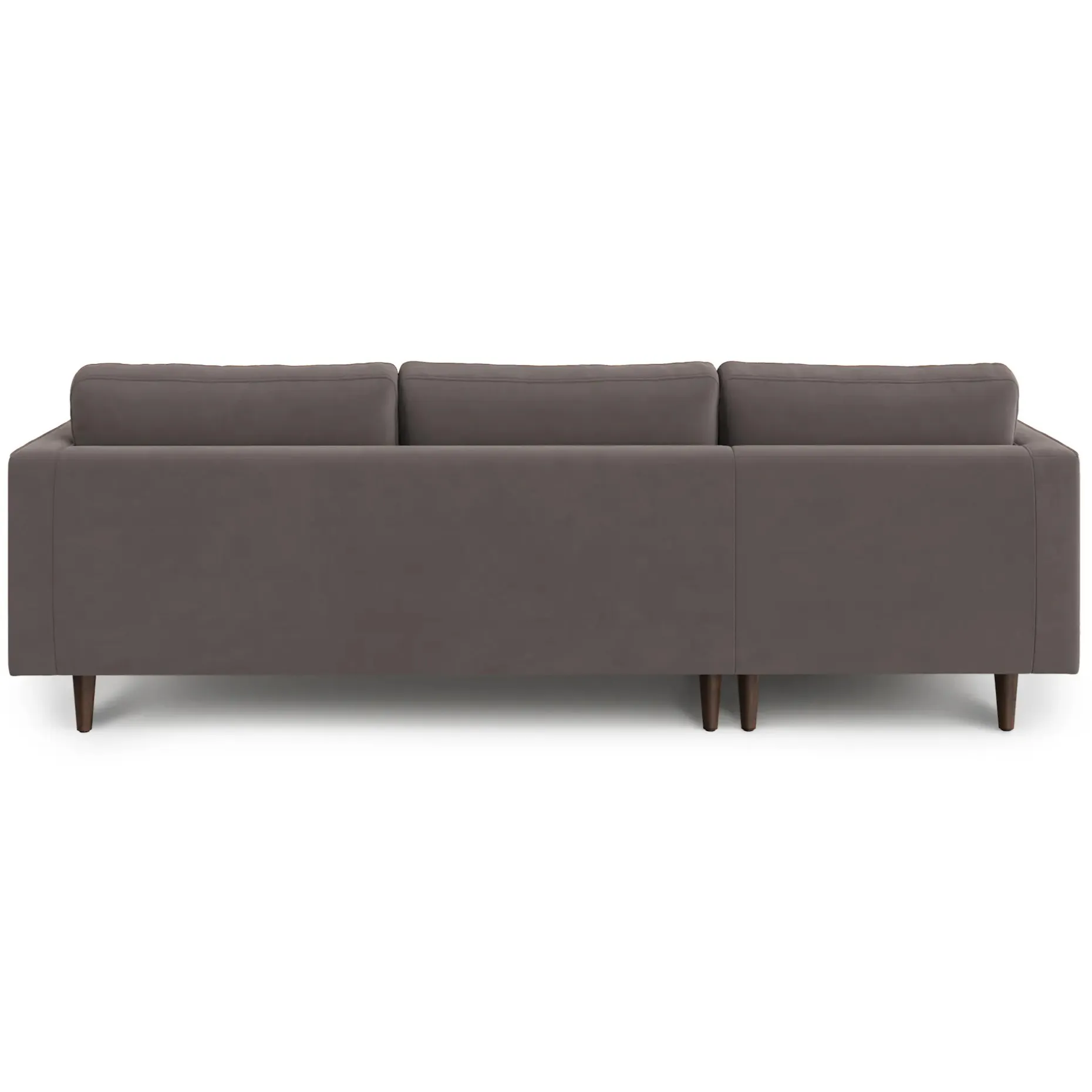 Sven 100" Tufted Velvet Left Sectional - Hale Warm Gray