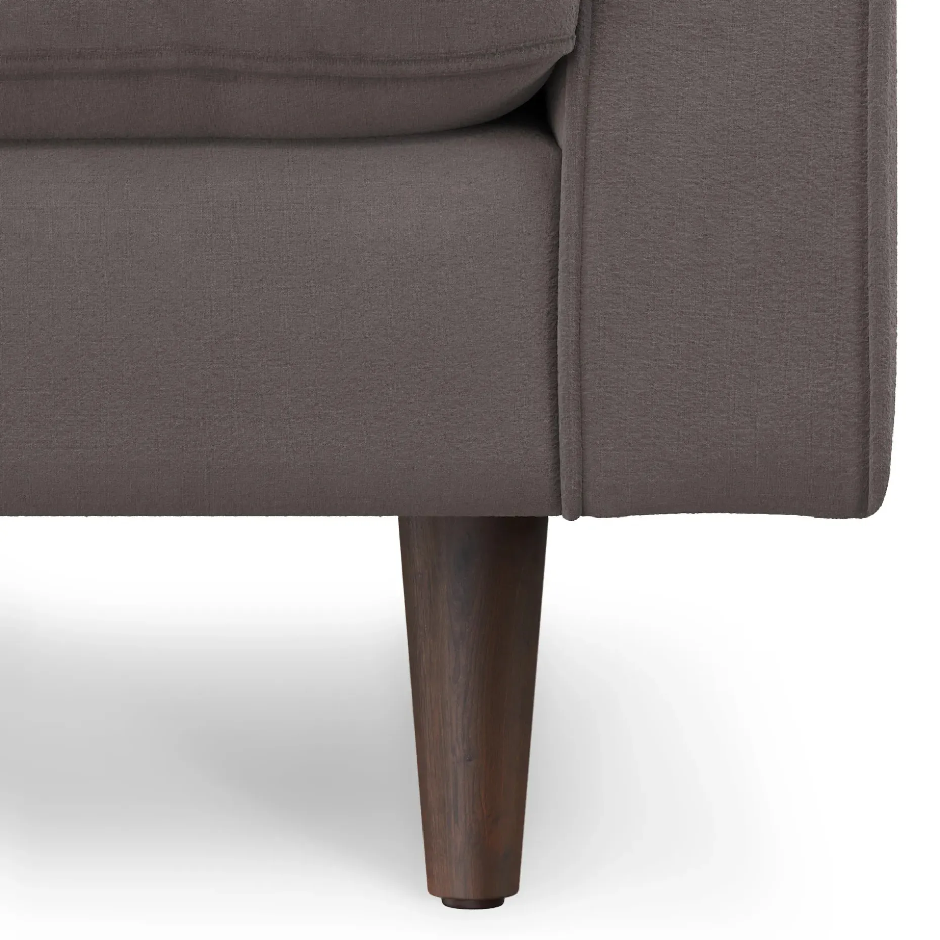 Sven 100" Tufted Velvet Left Sectional - Hale Warm Gray