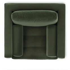 Sven 42" Tufted Velvet Lounge Chair - Plush Pacific Green