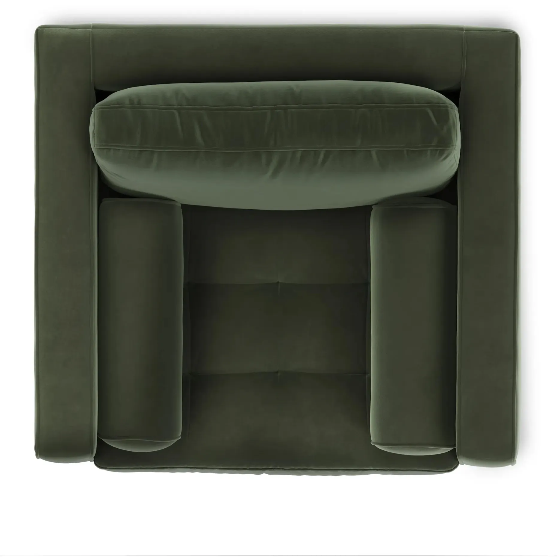Sven 42" Tufted Velvet Lounge Chair - Plush Pacific Green