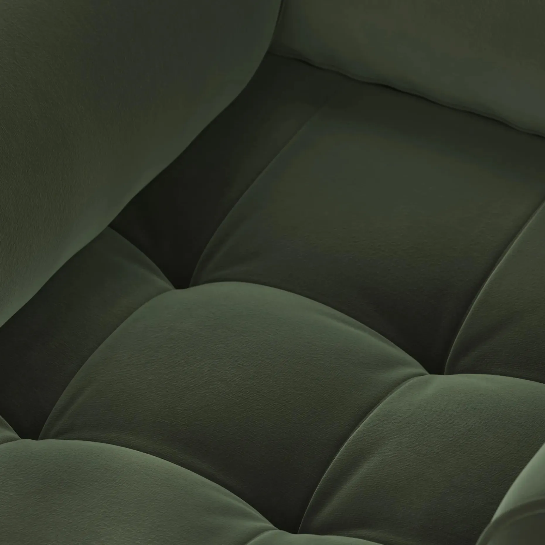 Sven 42" Tufted Velvet Lounge Chair - Plush Pacific Green