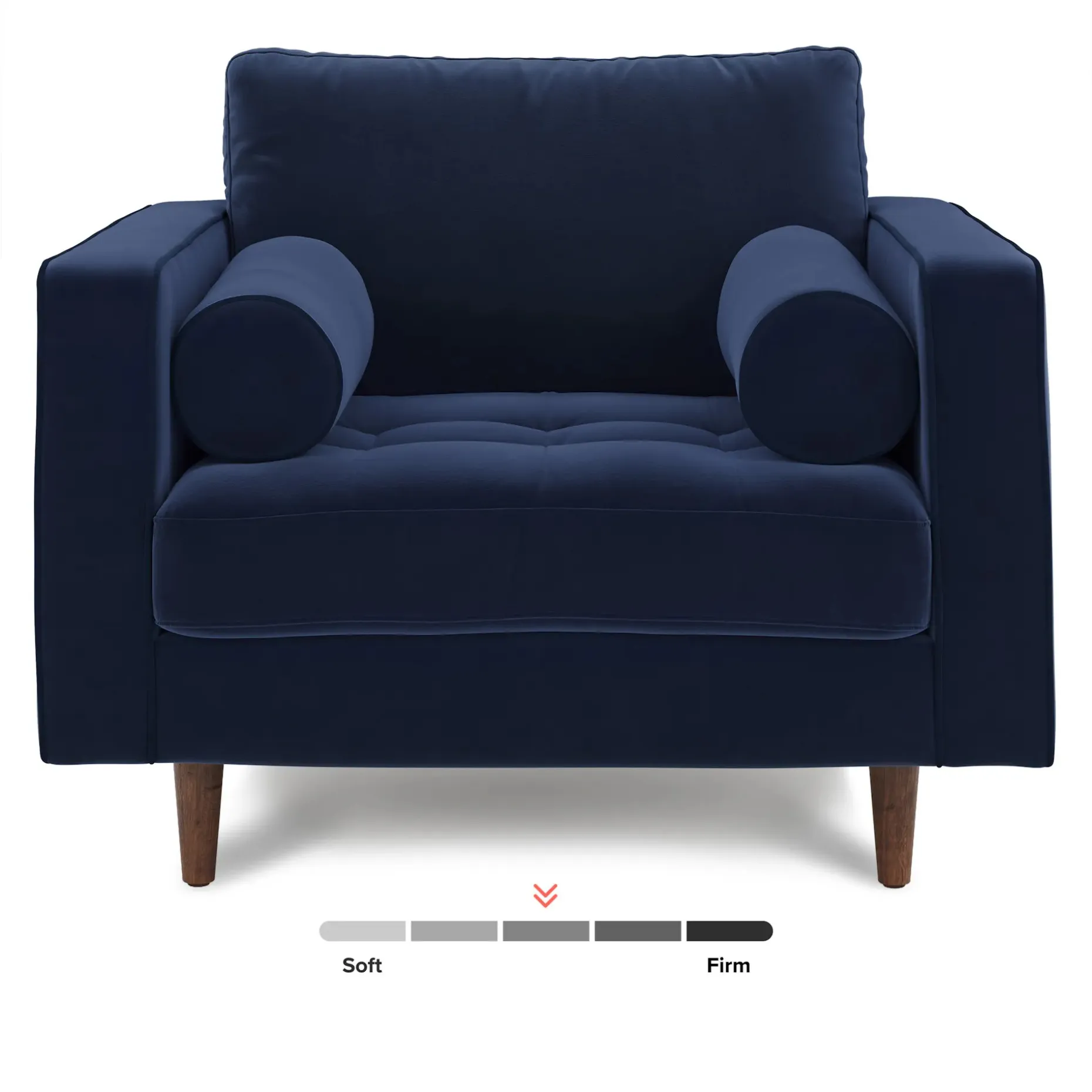 Sven 42" Tufted Velvet Lounge Chair - Plush Cascadia Blue