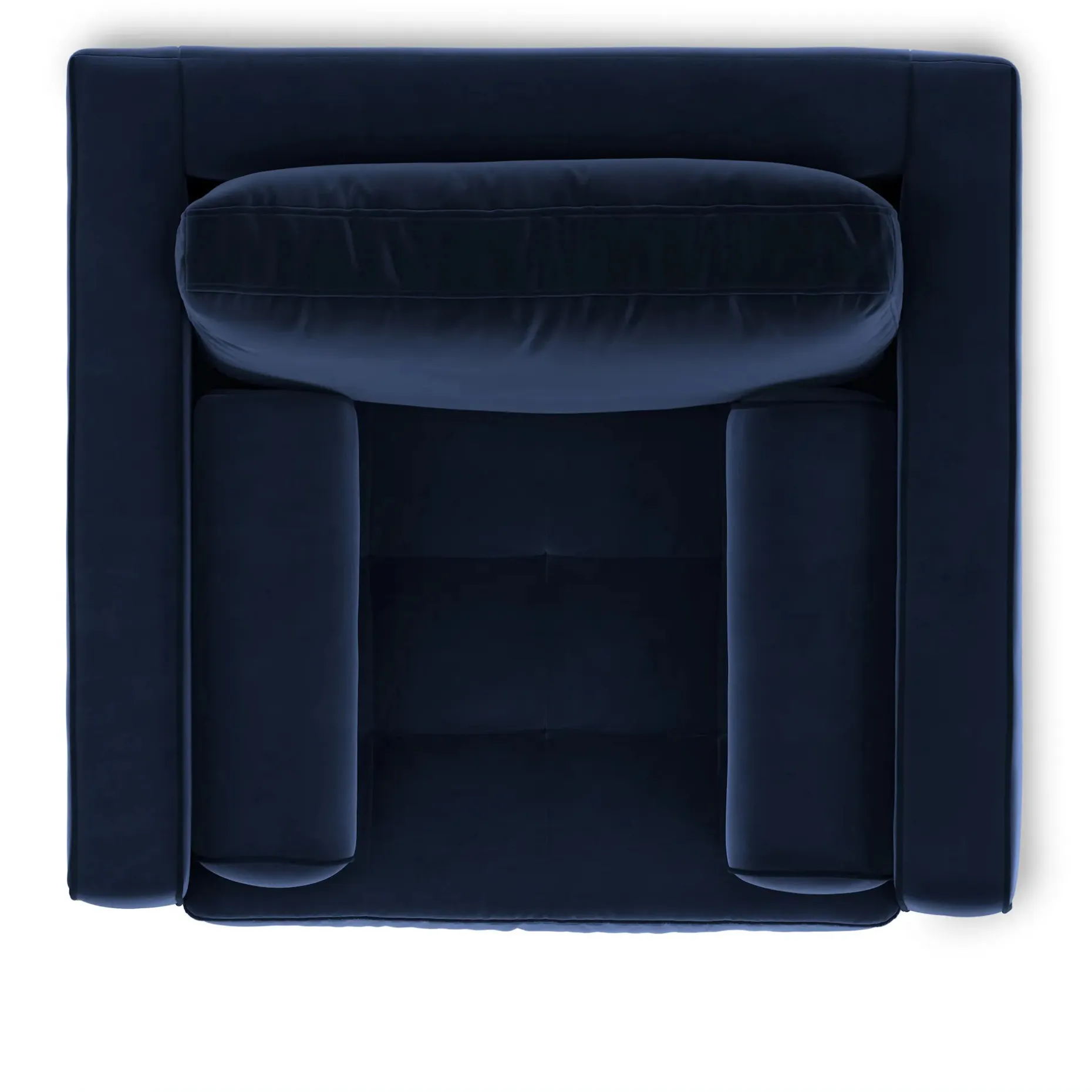Sven 42" Tufted Velvet Lounge Chair - Plush Cascadia Blue