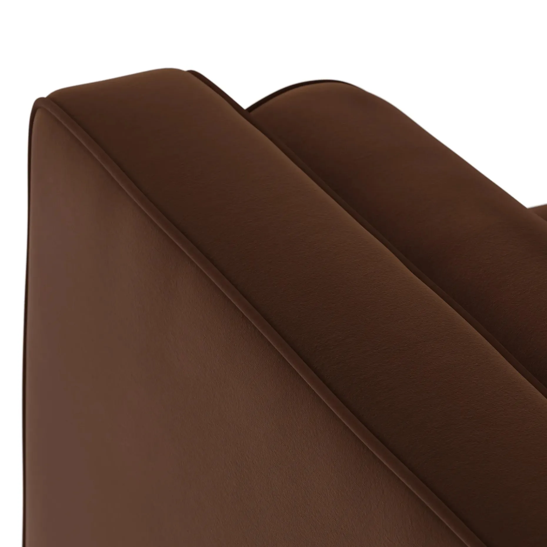 Sven 42" Tufted Velvet Lounge Chair - Plush Pacific Brown